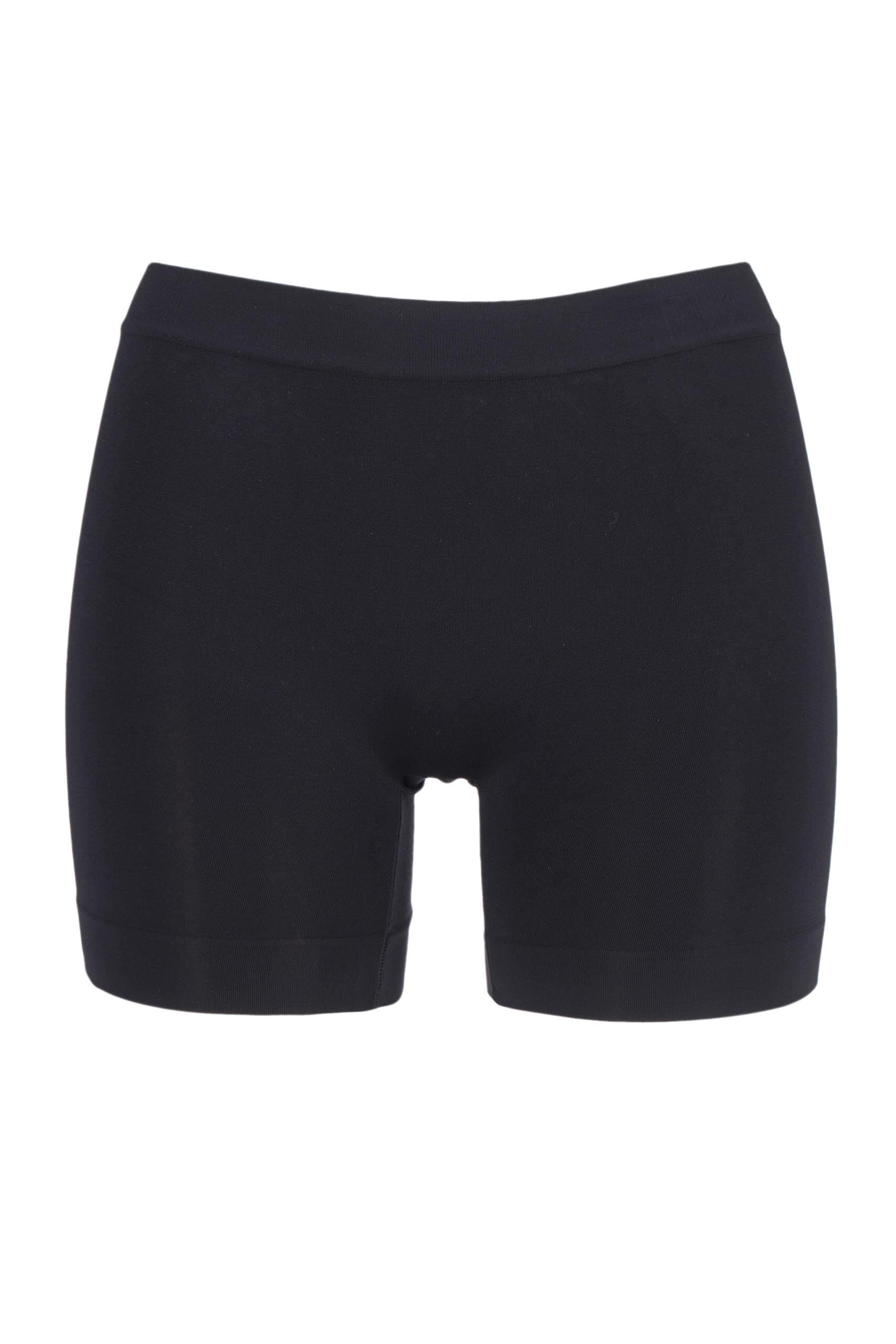 Image of 1 Pair Black Skimmies Short Length Slipshort Seamfree Briefs Ladies Medium - Jockey