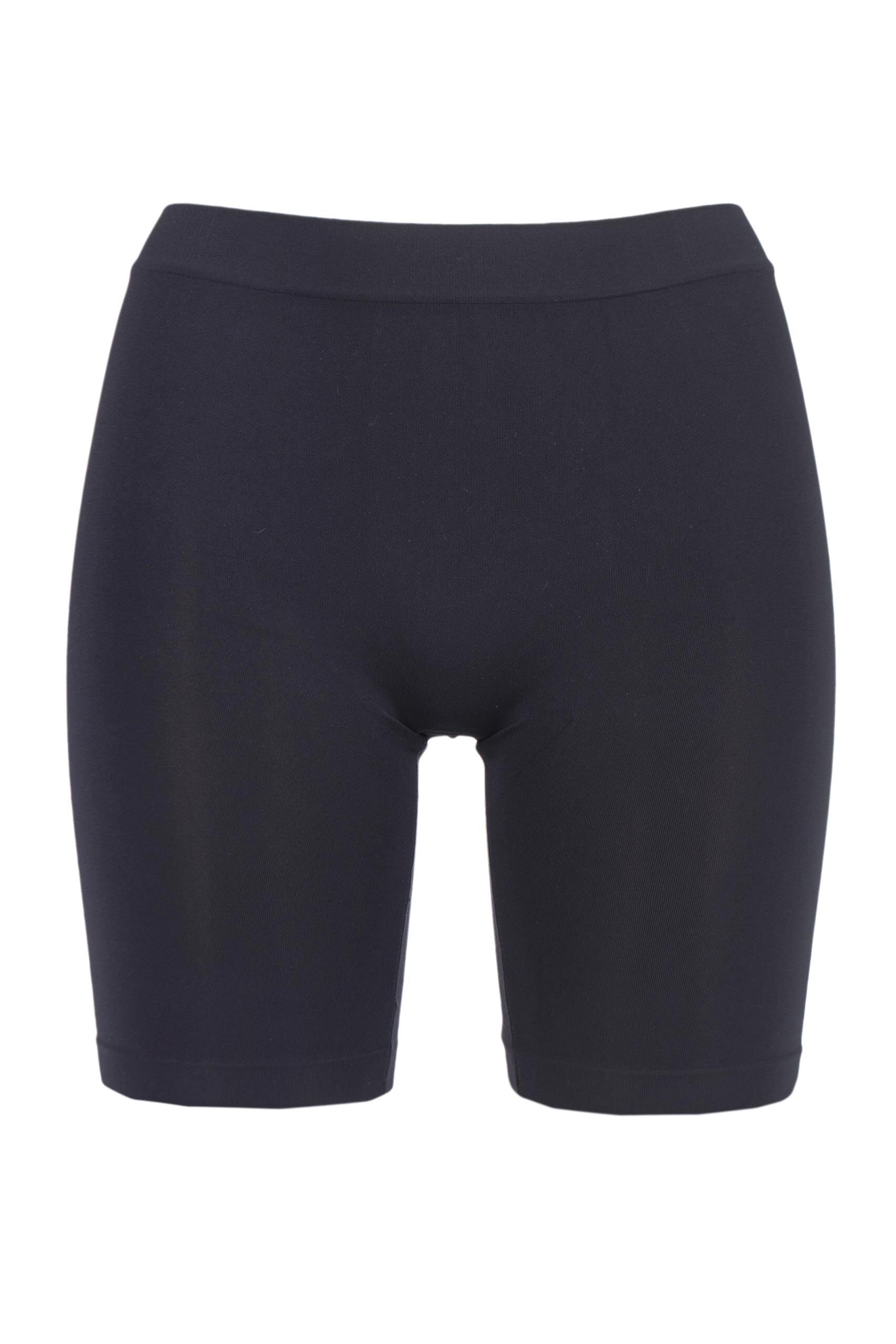 Image of 1 Pair Black Skimmies Regular Length Slipshort Seamfree Briefs Ladies Extra Large - Jockey