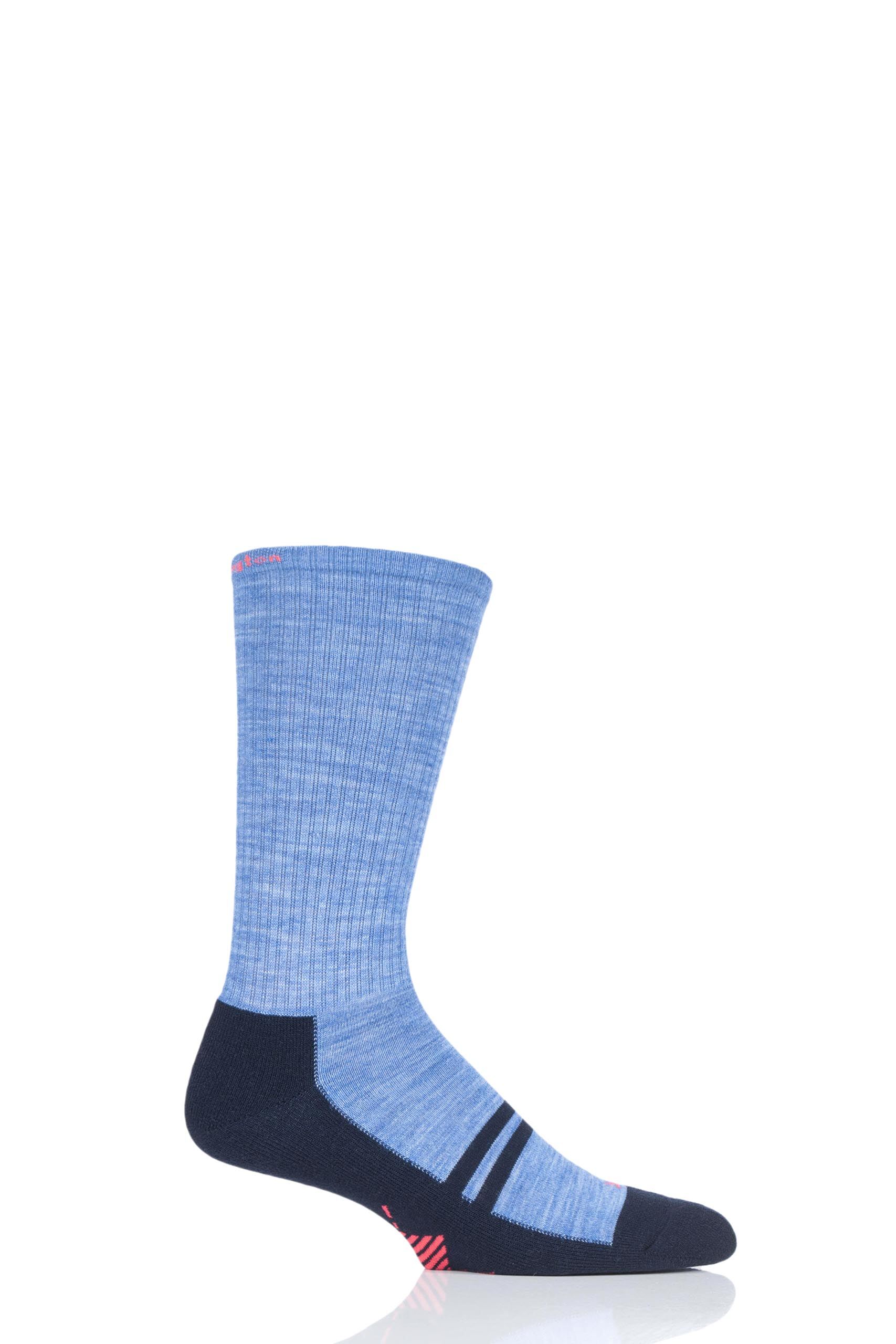 Image of 1 Pair Blue Adventure Boy Walking and Hiking Socks Men's 6.5-11 Mens - Burlington