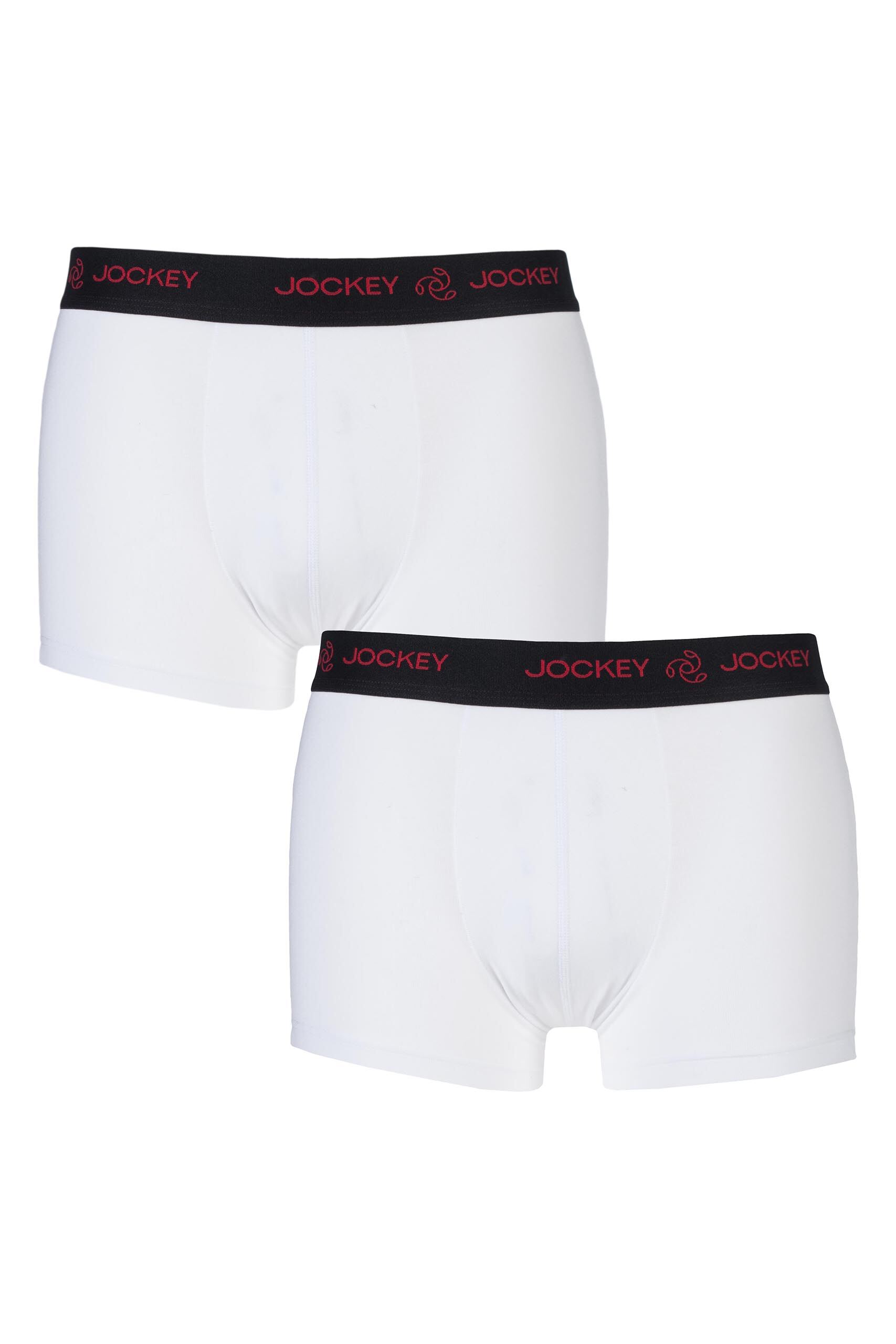 Image of 2 Pack White 3D Innovation Comfort in Movement Short Trunk Boxer Shorts Men's XX-Large - Jockey