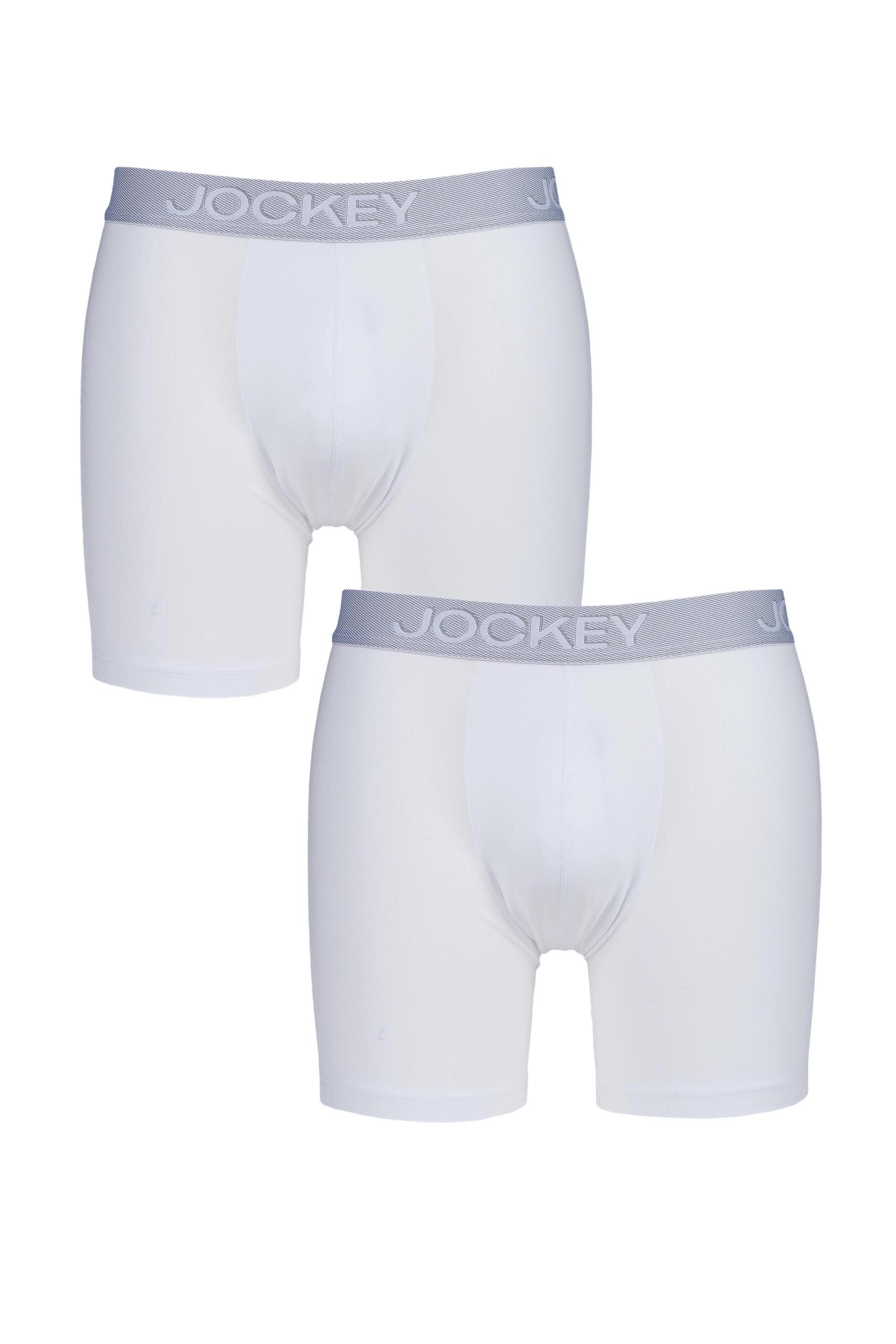 Image of 2 Pack Boxer Trunk White 3D Innovation Boxer Trunks 2 PAIRS FOR THE PRICE OF 1 Men's Medium - Jockey