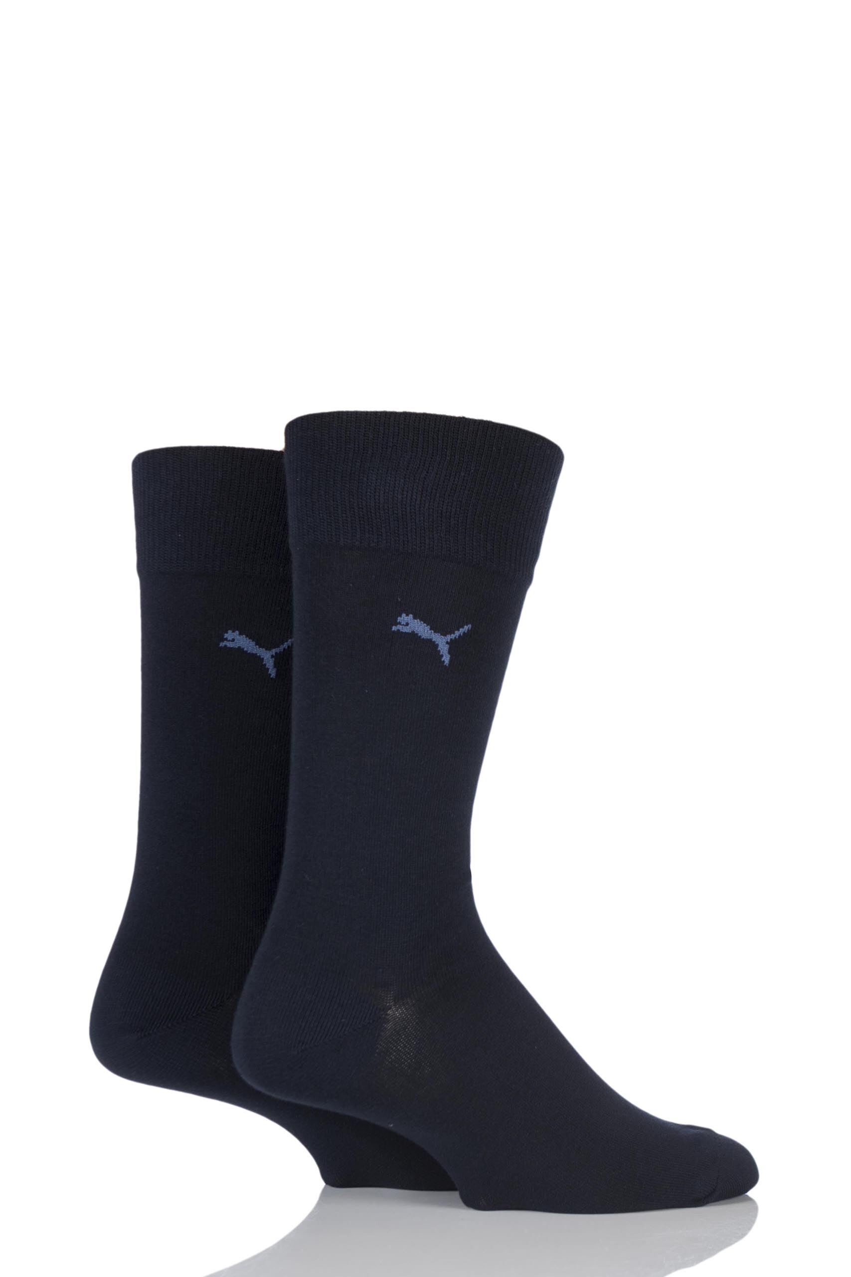 Image of 2 Pair Navy Everyday Classic Cotton Socks Men's 6-8 Mens - Puma