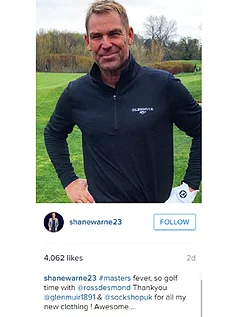 Shane Warne Social Media April 2016