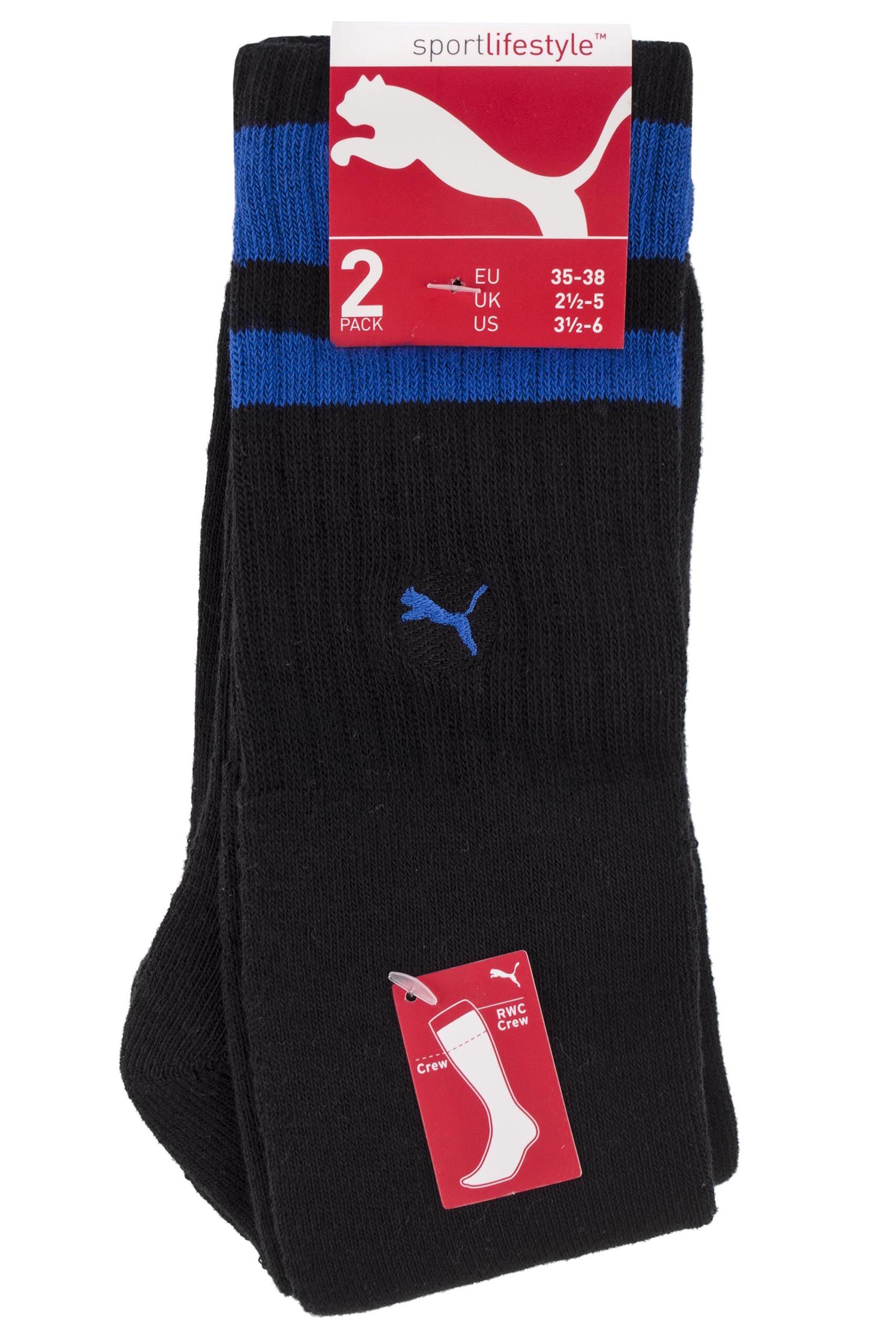 Puma Heritage Double Striped Crew Sports Socks