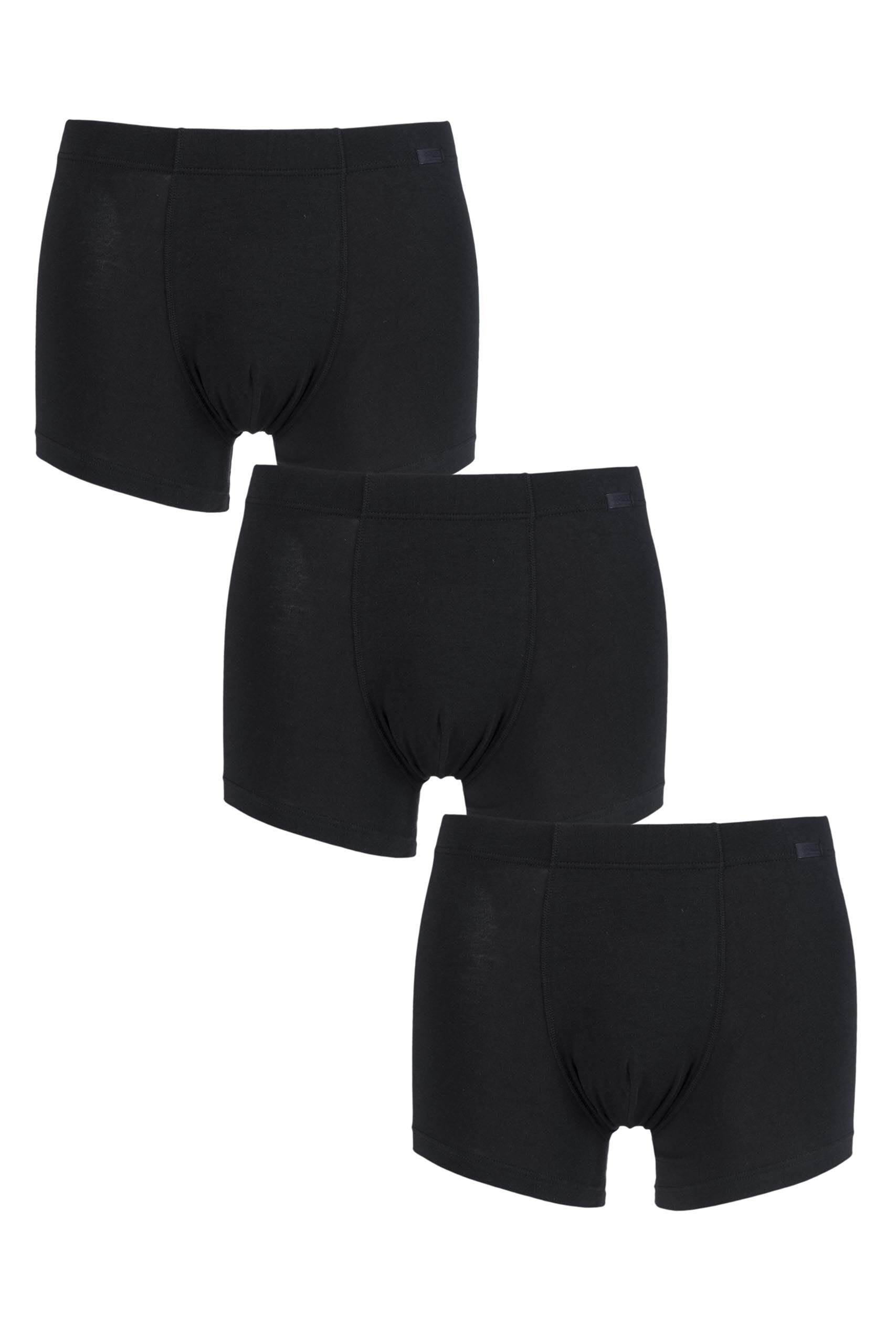Image of 3 Pack Black Cotton Plus Boxer Shorts Men's Extra Large - Jockey