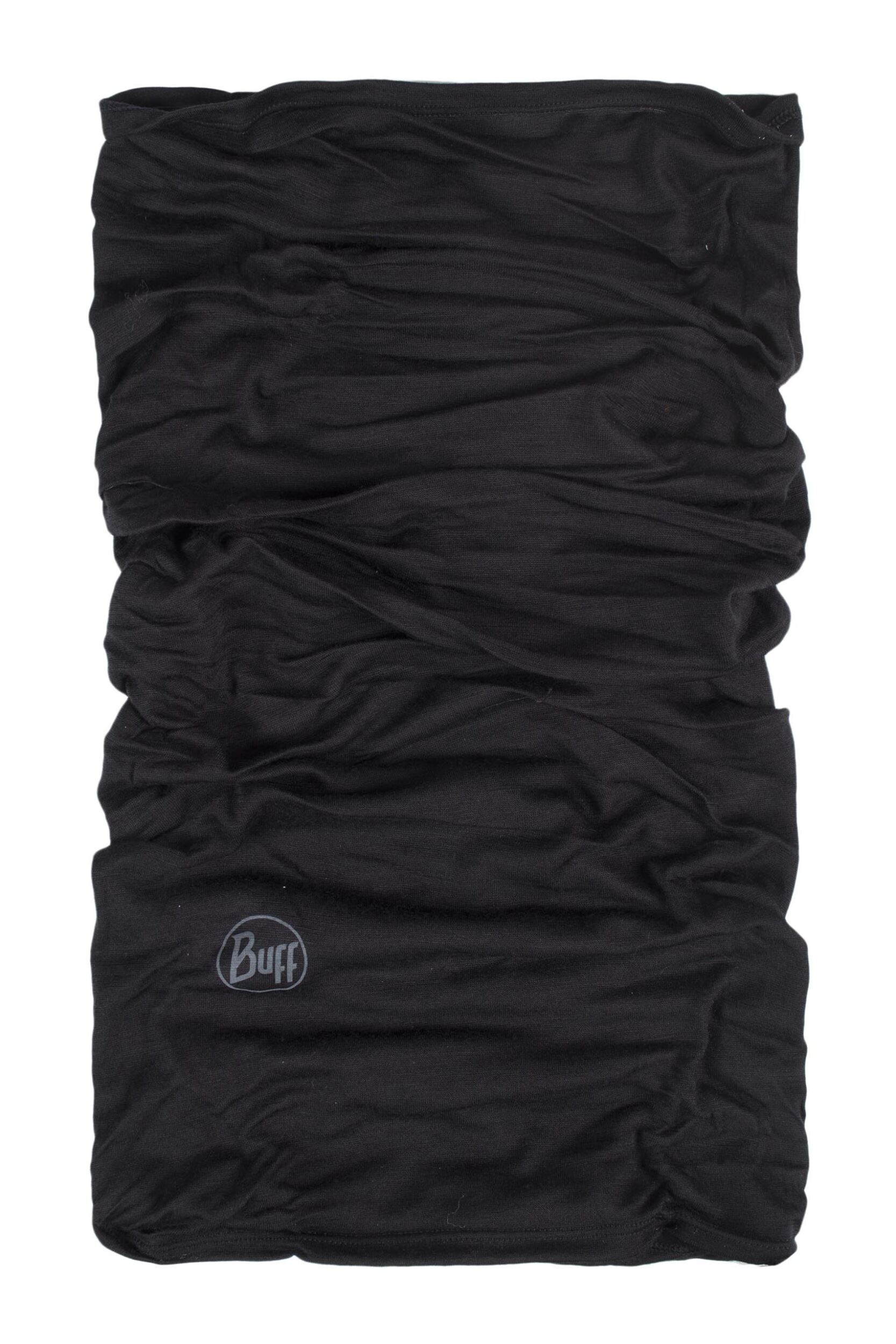 1 Pack Lightweight Merino Wool BUFF Black One Size