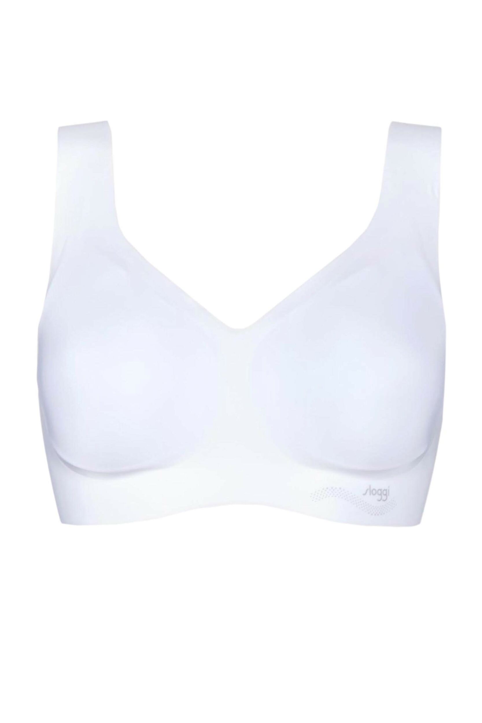 1 Pack White Zero Feel Seamfree Bralette with Removable Pads Ladies Medium - Sloggi