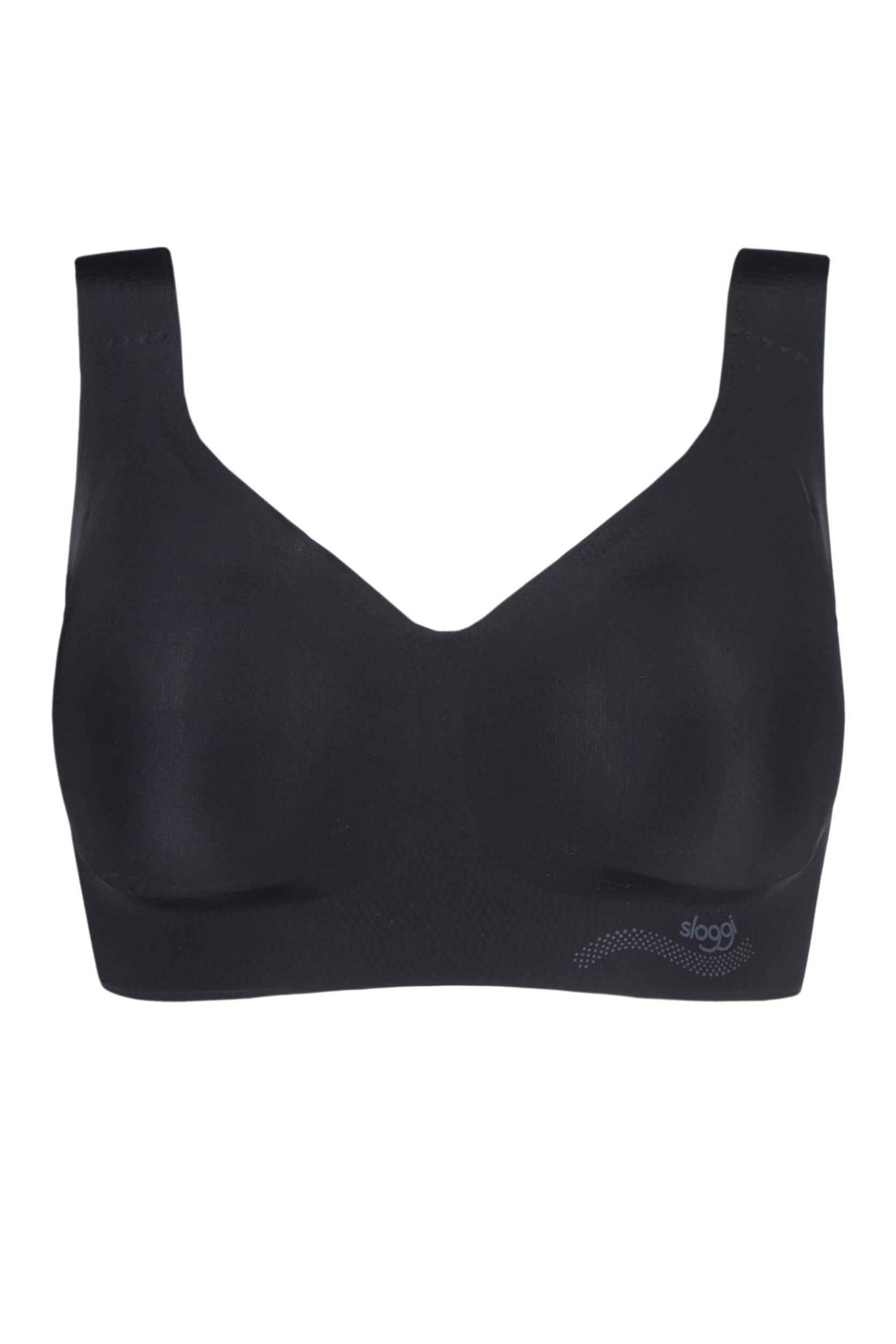 1 Pack Black Zero Feel Seamfree Bralette with Removable Pads Ladies Large - Sloggi