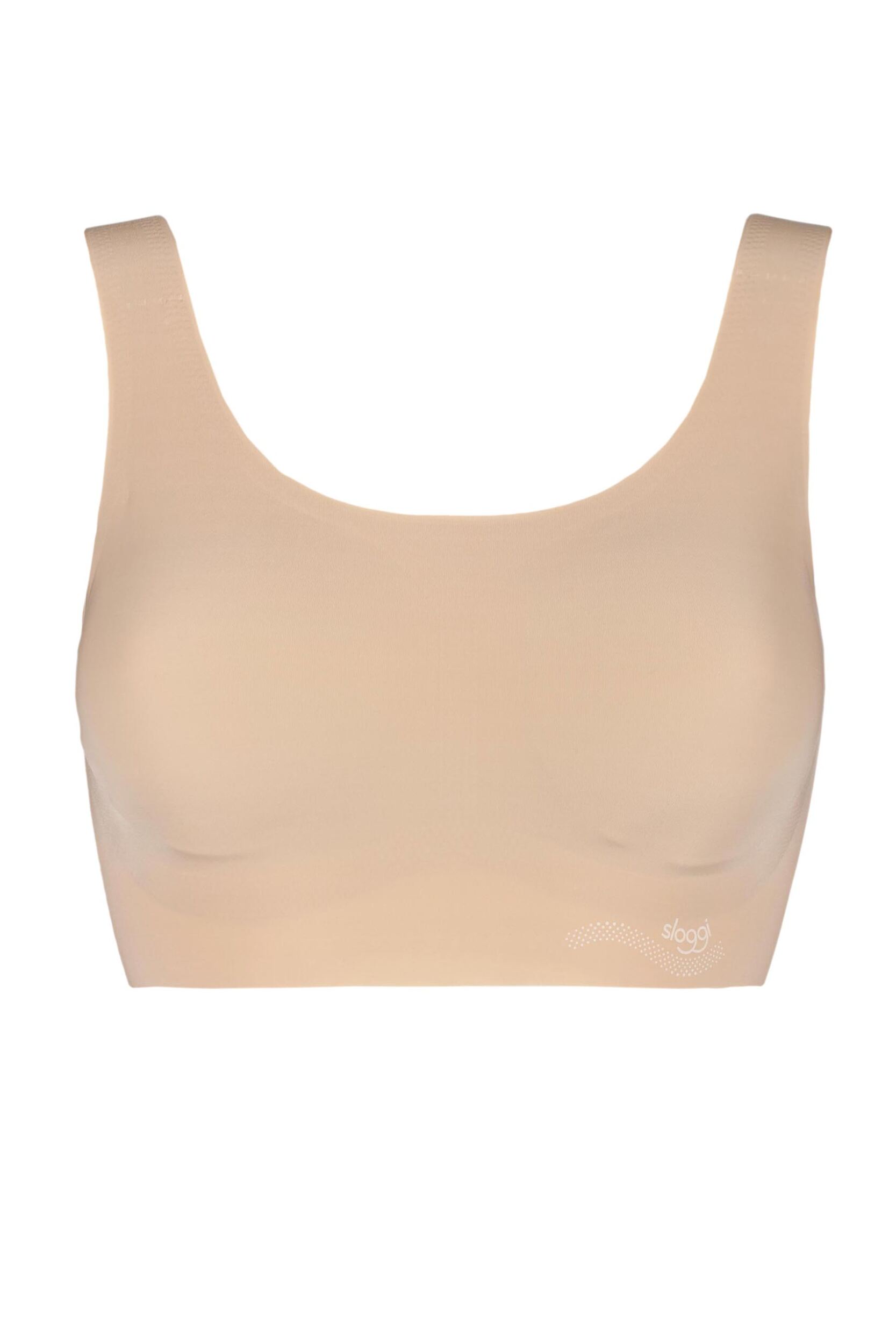 1 Pack Nude Zero Feel Seamfree Bralette Top with Removable Pads Ladies Extra Small - Sloggi