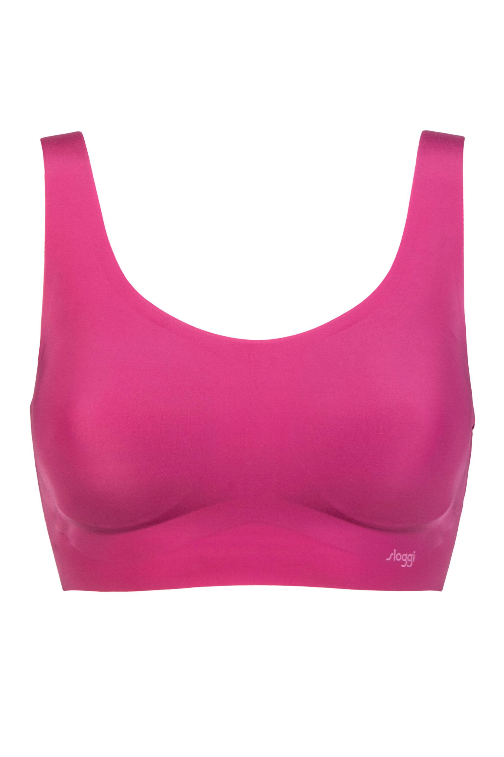 Women's Sloggi Zero Feel Seamfree Bralette Top with Removable Pads Wine S
