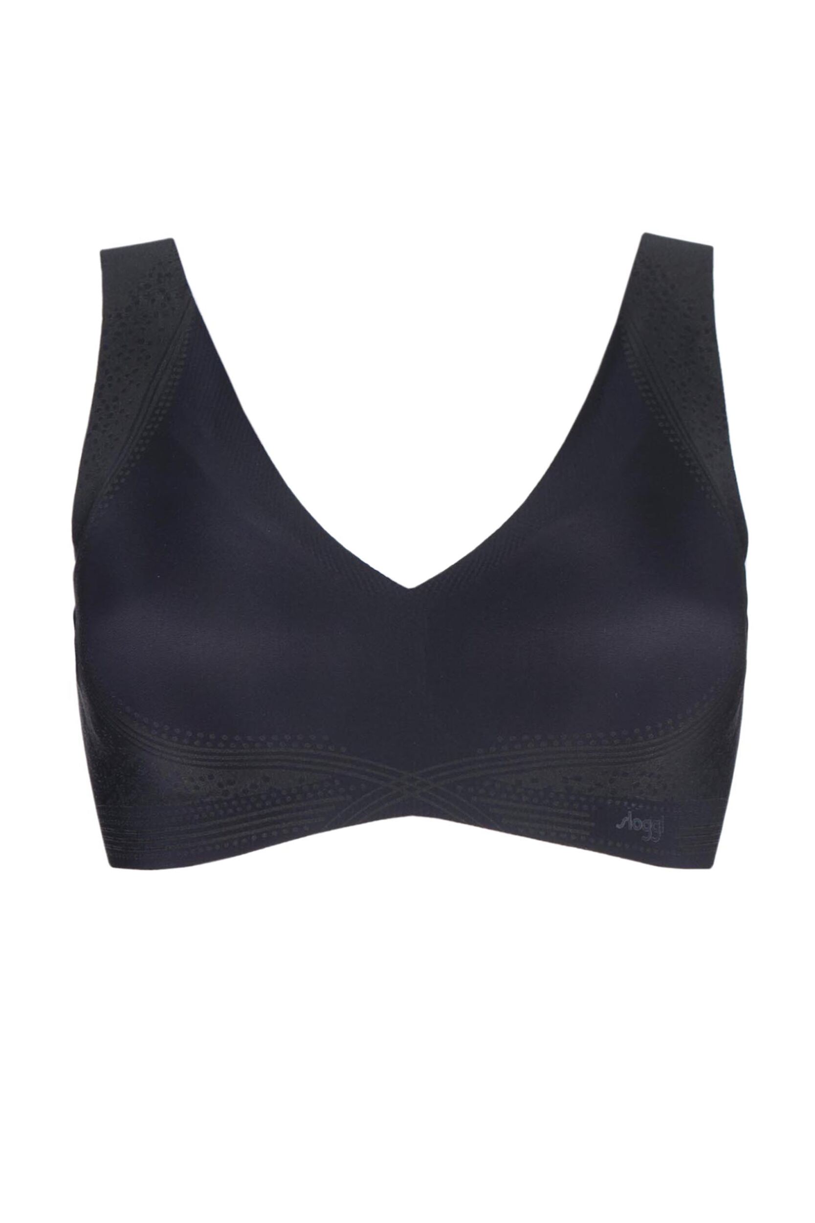1 pack black zero feel seamfree soft bra with removable pads ladies small - sloggi