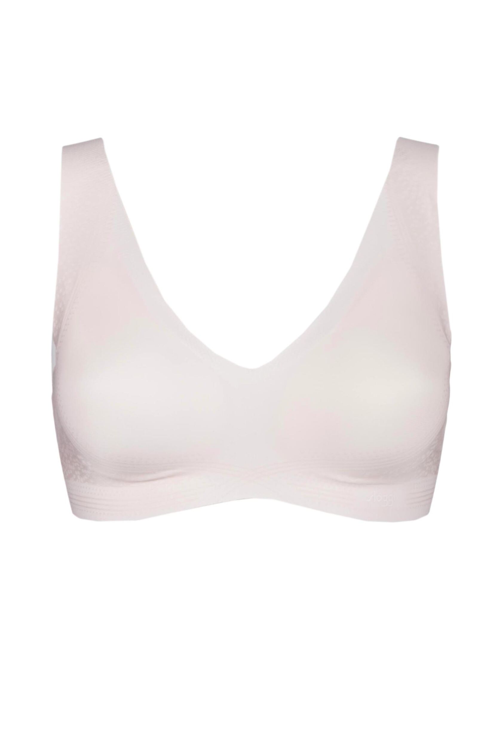 1 Pack Angora Zero Feel Seamfree Soft Bra with Removable Pads Ladies Extra Large - Sloggi