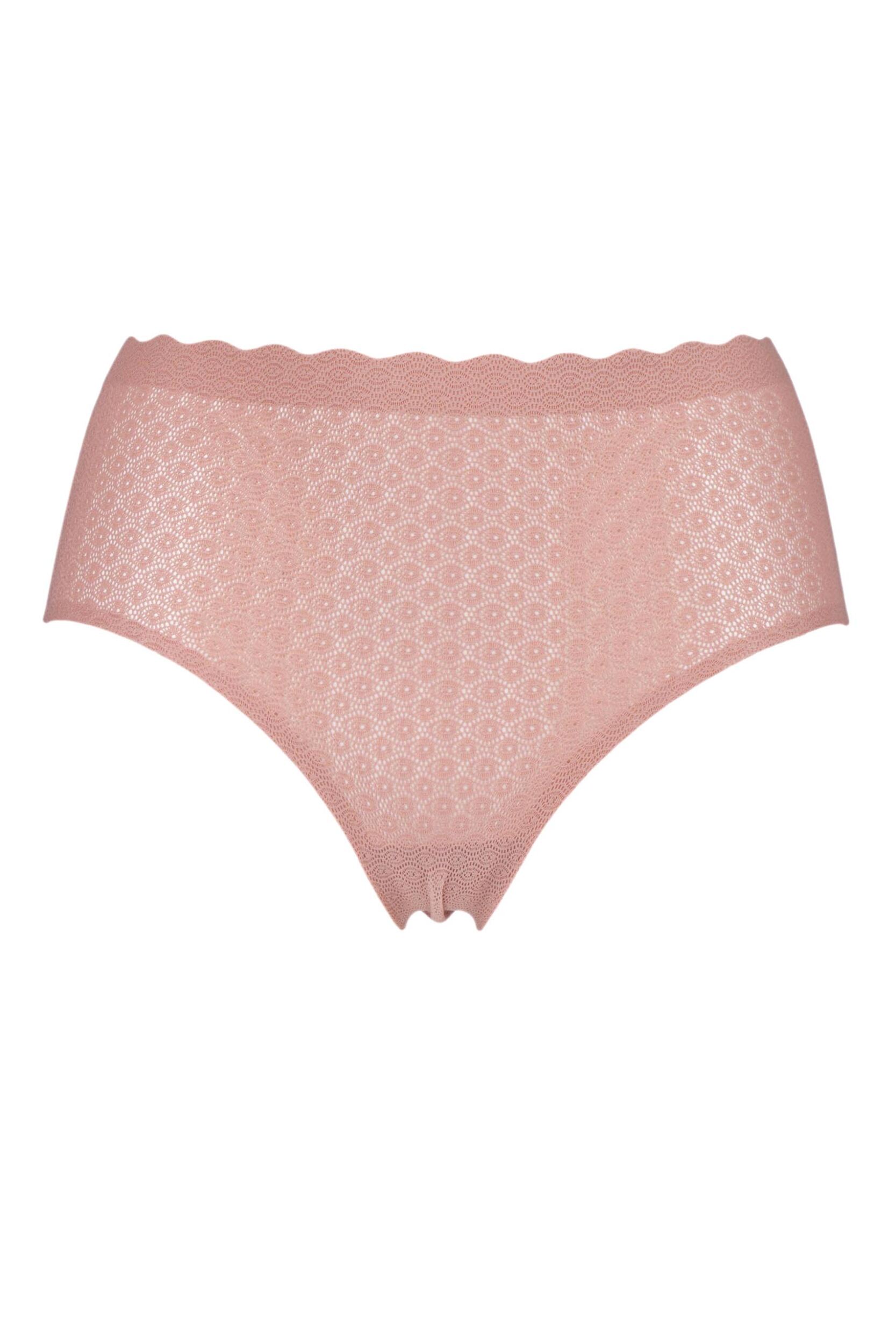 1 Pack Indian Summer Zero Feel Seamfree Lace High Waist Briefs Ladies Small - Sloggi