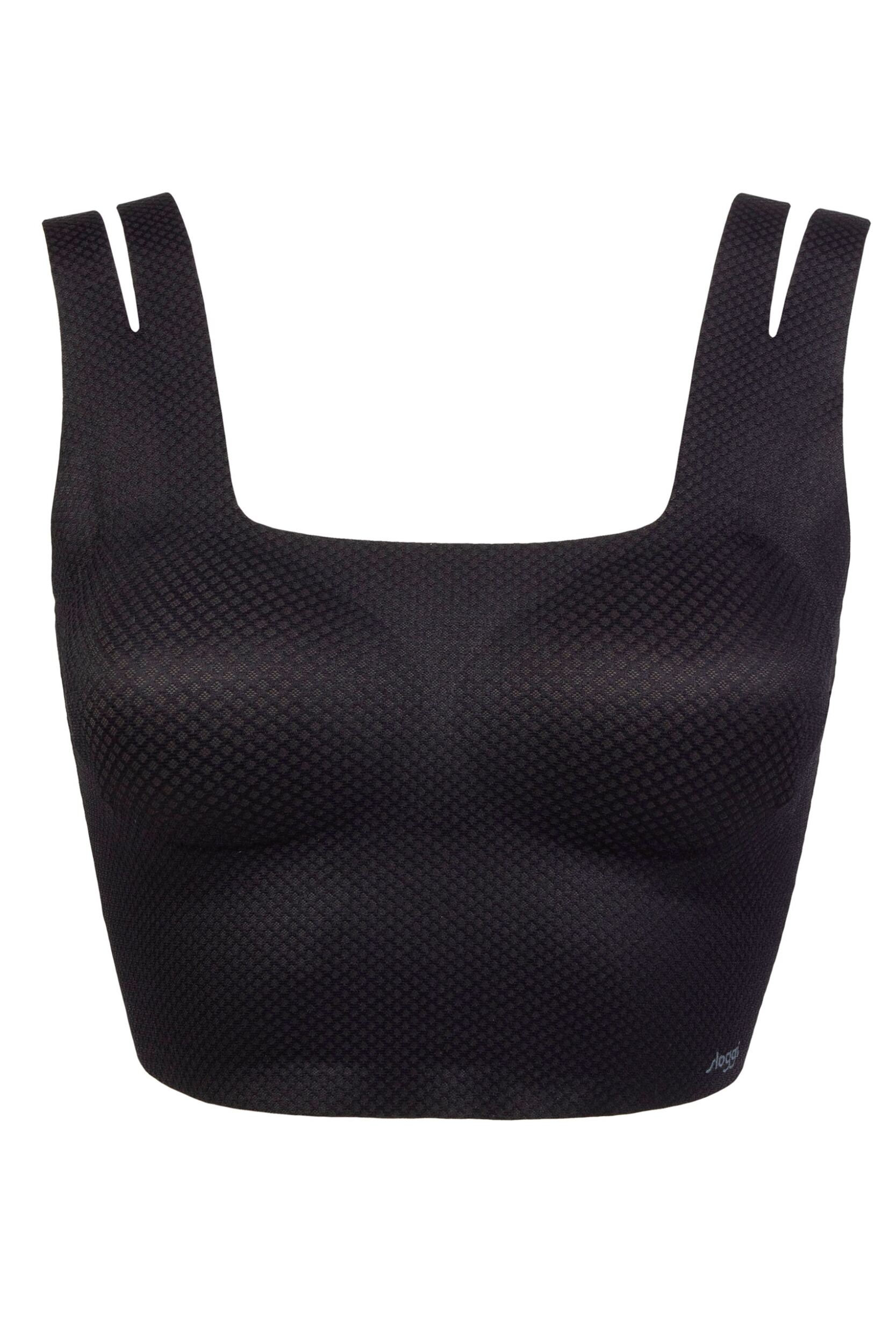 Women's 1 Pack Sloggi Zero Feel Flow Flow Top Black Extra Large