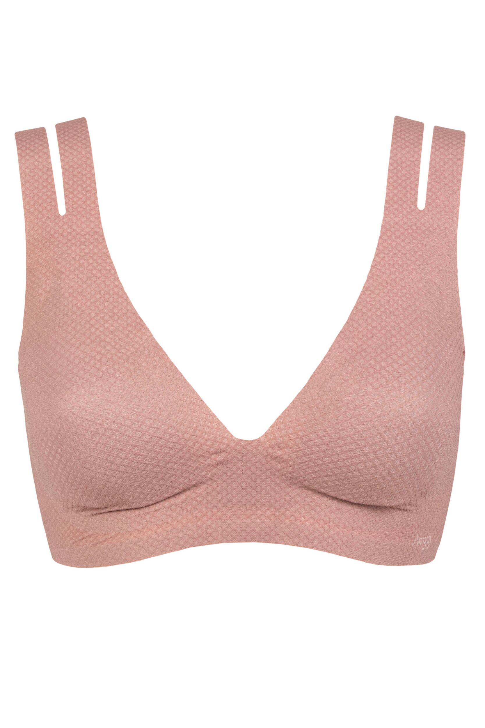 Women's 1 Pack Sloggi Zero Feel Flow Bralette Cacao Small