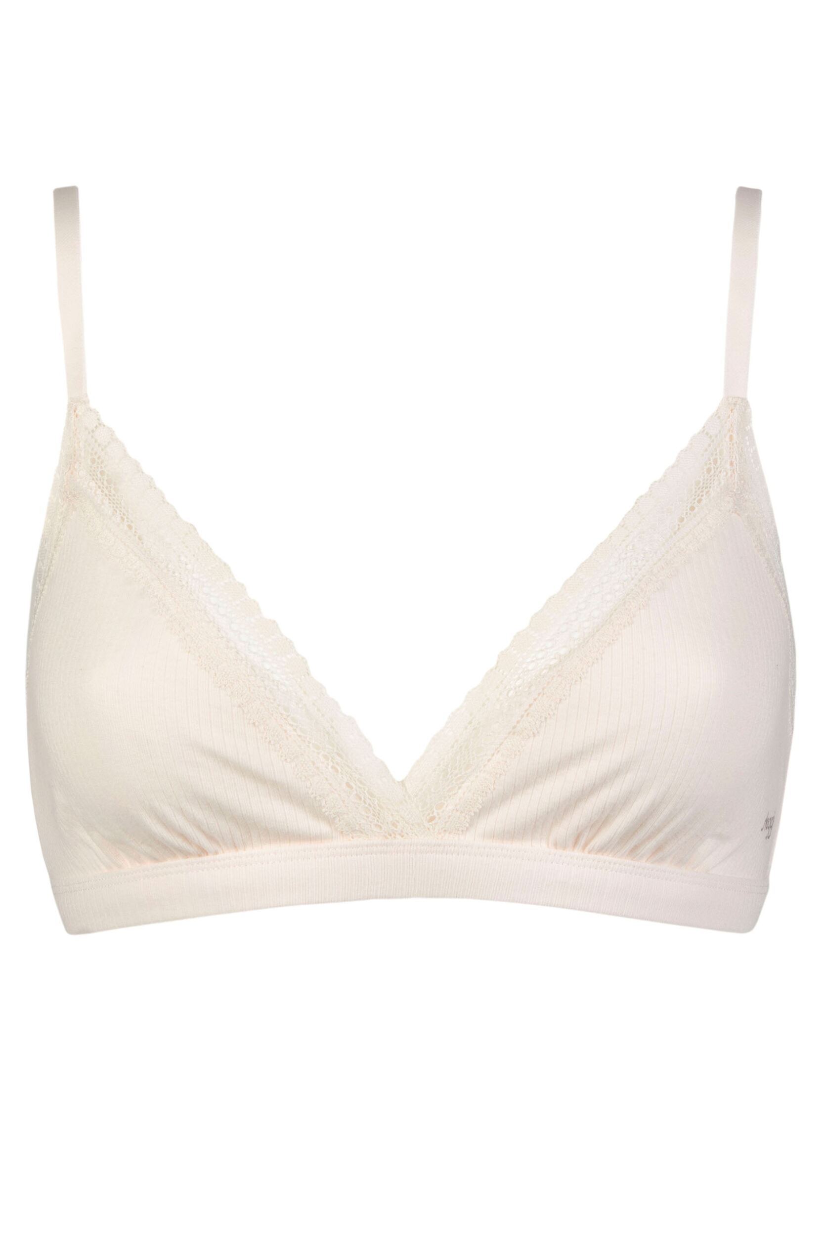 Women's 1 Pack Sloggi GO Ribbed Bralette Angora Small