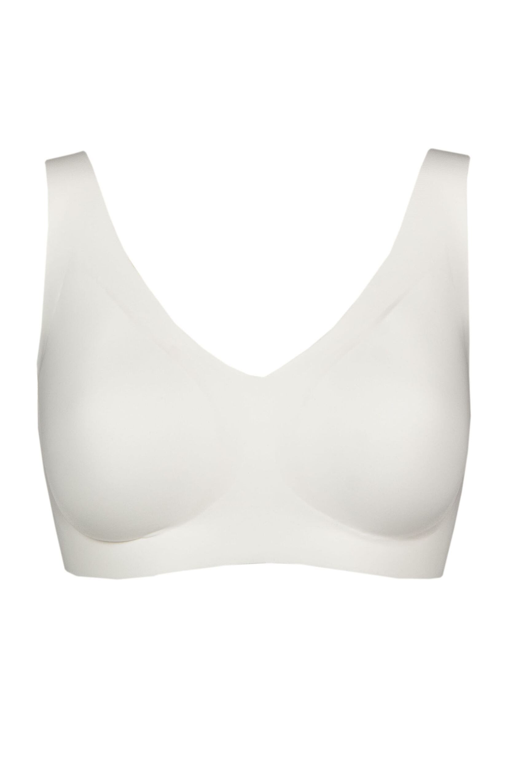 1 Pack White Zero Feel Seamfree Bralette with Removable Pads Ladies Small - Sloggi