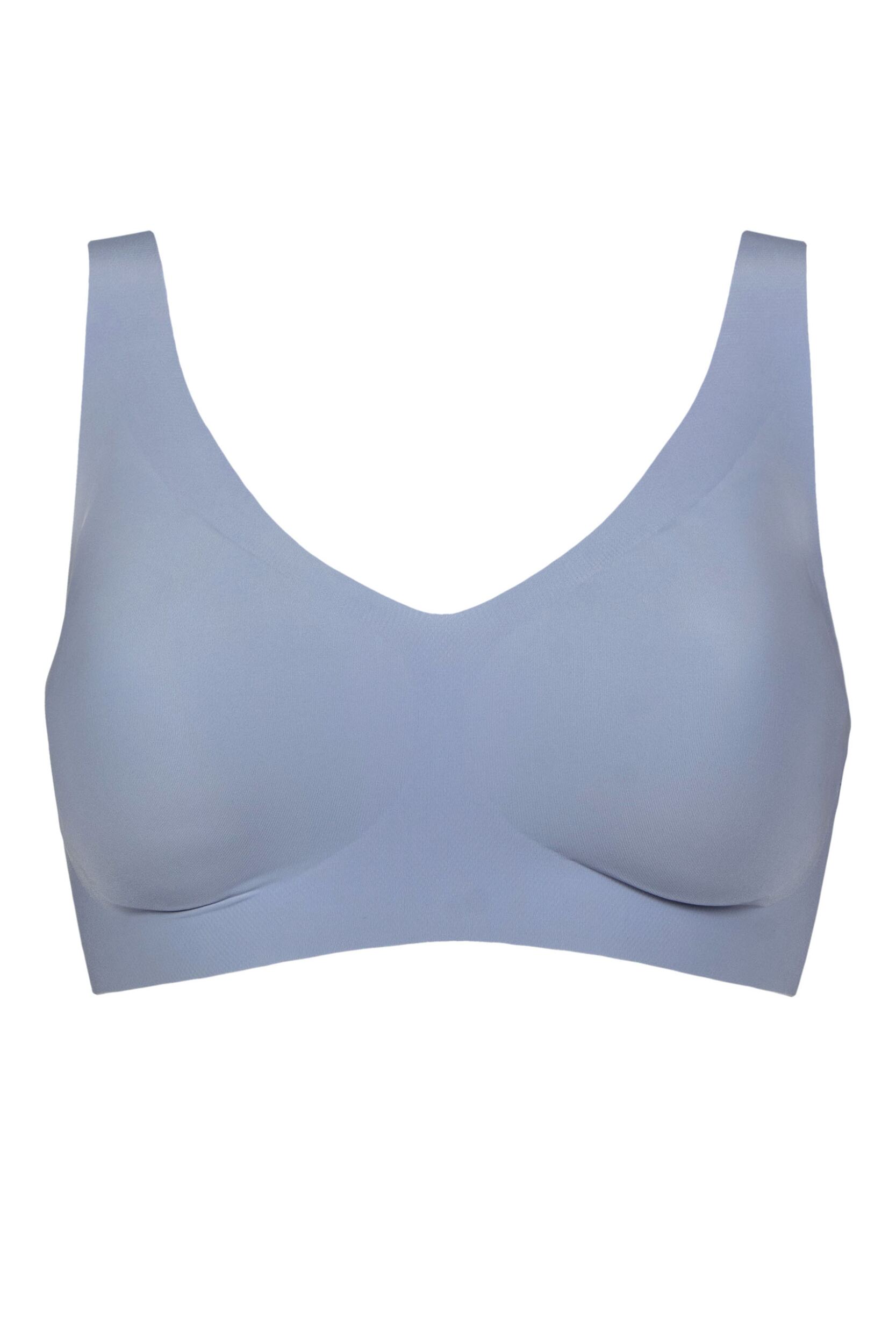 Women's 1 Pack Sloggi ZERO Feel 2.0 Bralette Chambray S