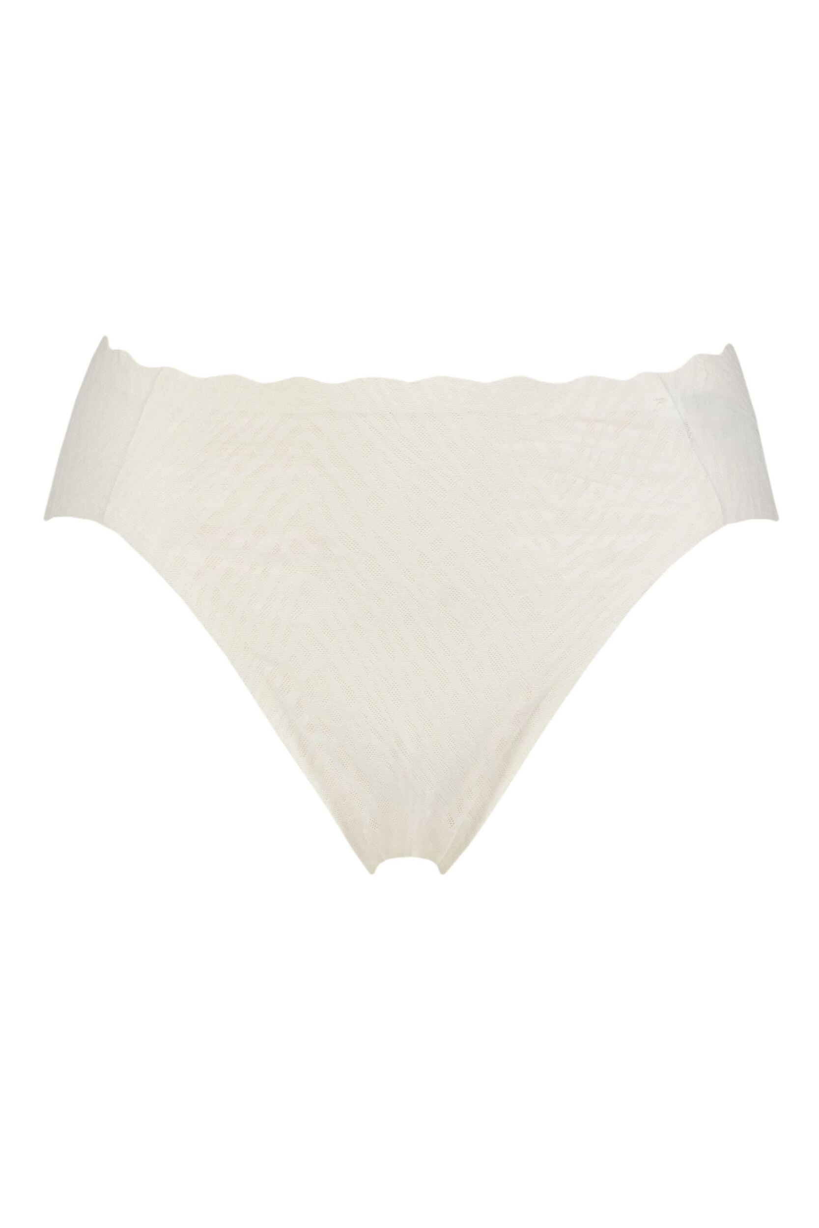 Image of Women's 1 Pack Sloggi Zero Feel Bliss High Leg Briefs Silk White XL