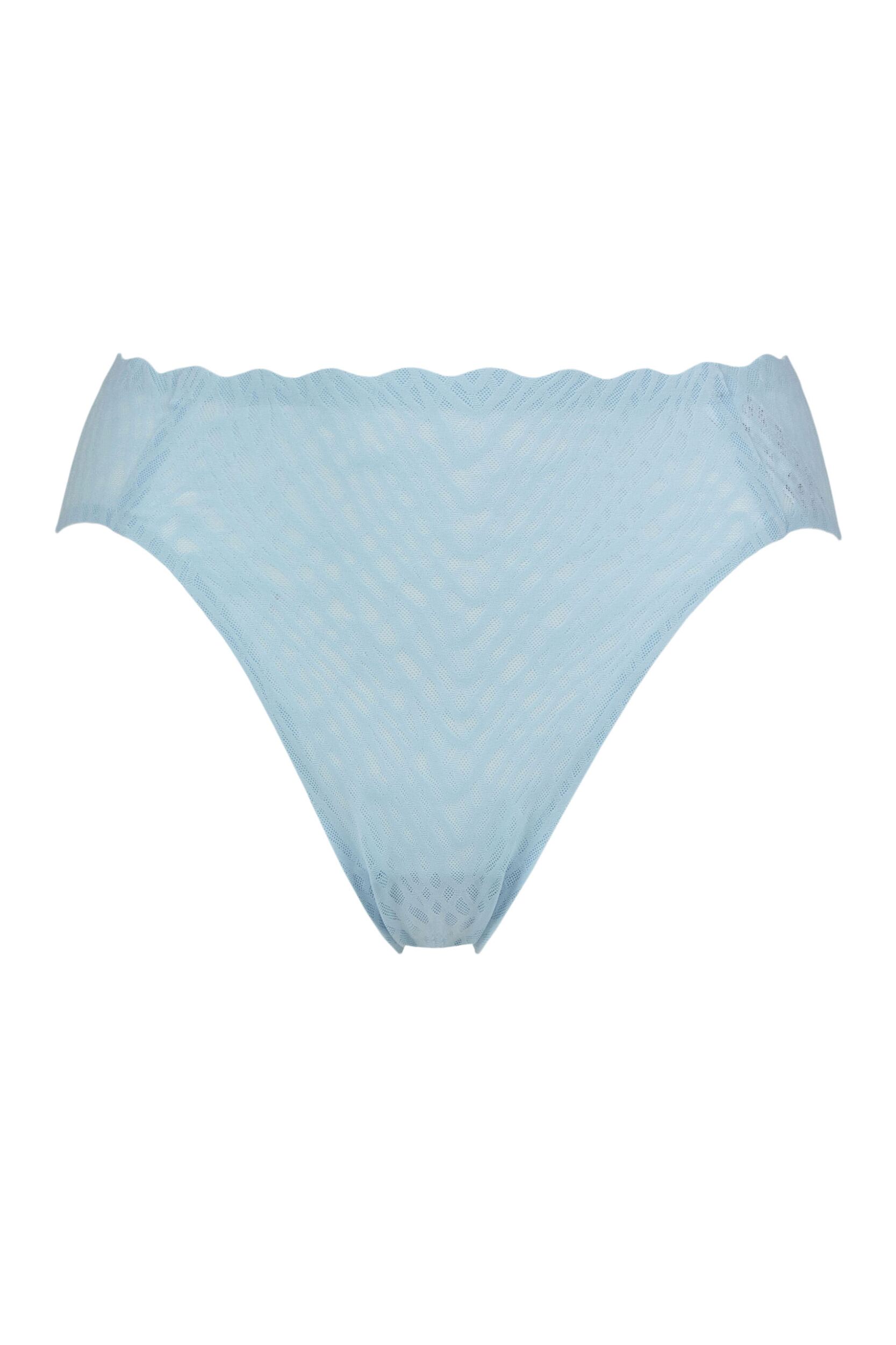 Women’s 1 Pack Sloggi Zero Feel Bliss High Leg Briefs Light Blue Small