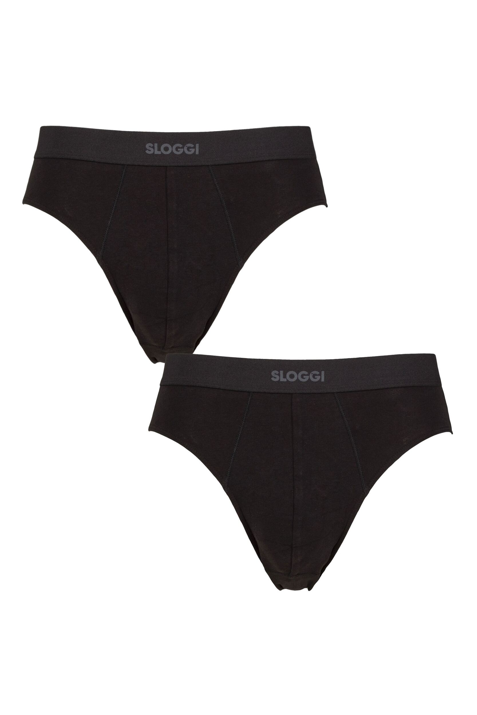 Mens 2 Pair Sloggi EVER Ease Briefs Black S