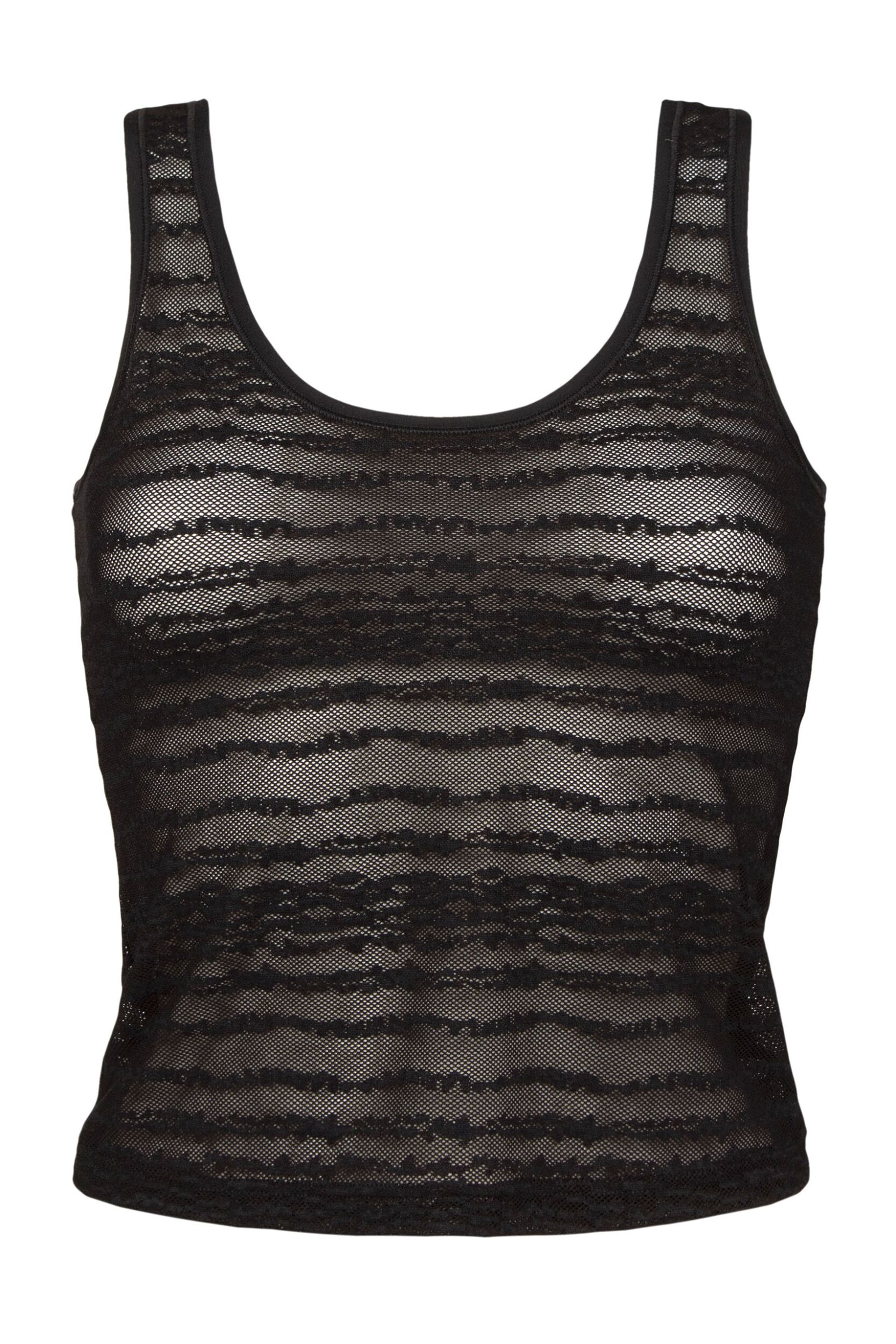 Womens 1 Pack Sloggi FREE Evolve Lace Tank Top Black L/XL