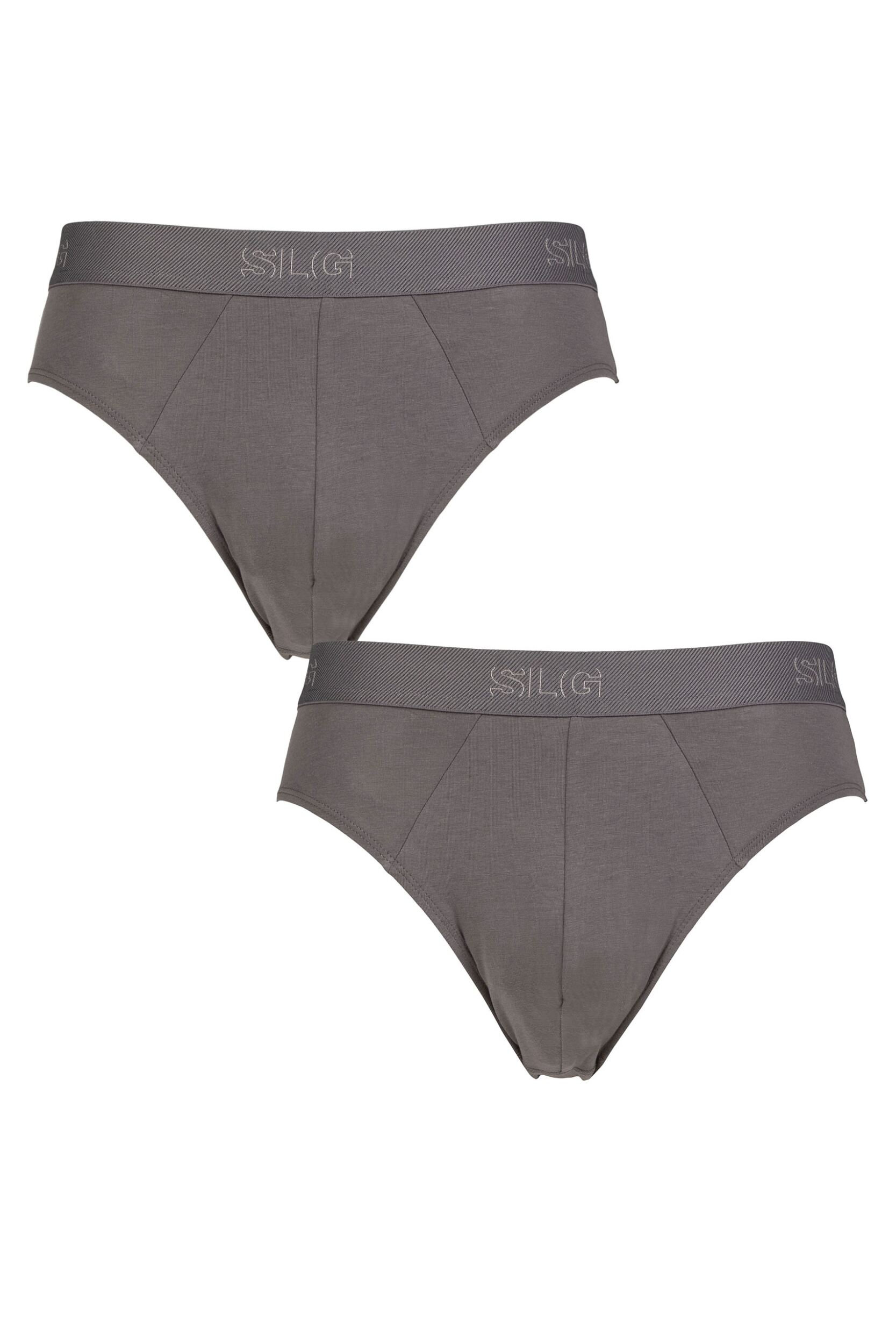 Mens 2 Pack Sloggi SLG Baselayer Briefs Shiver L