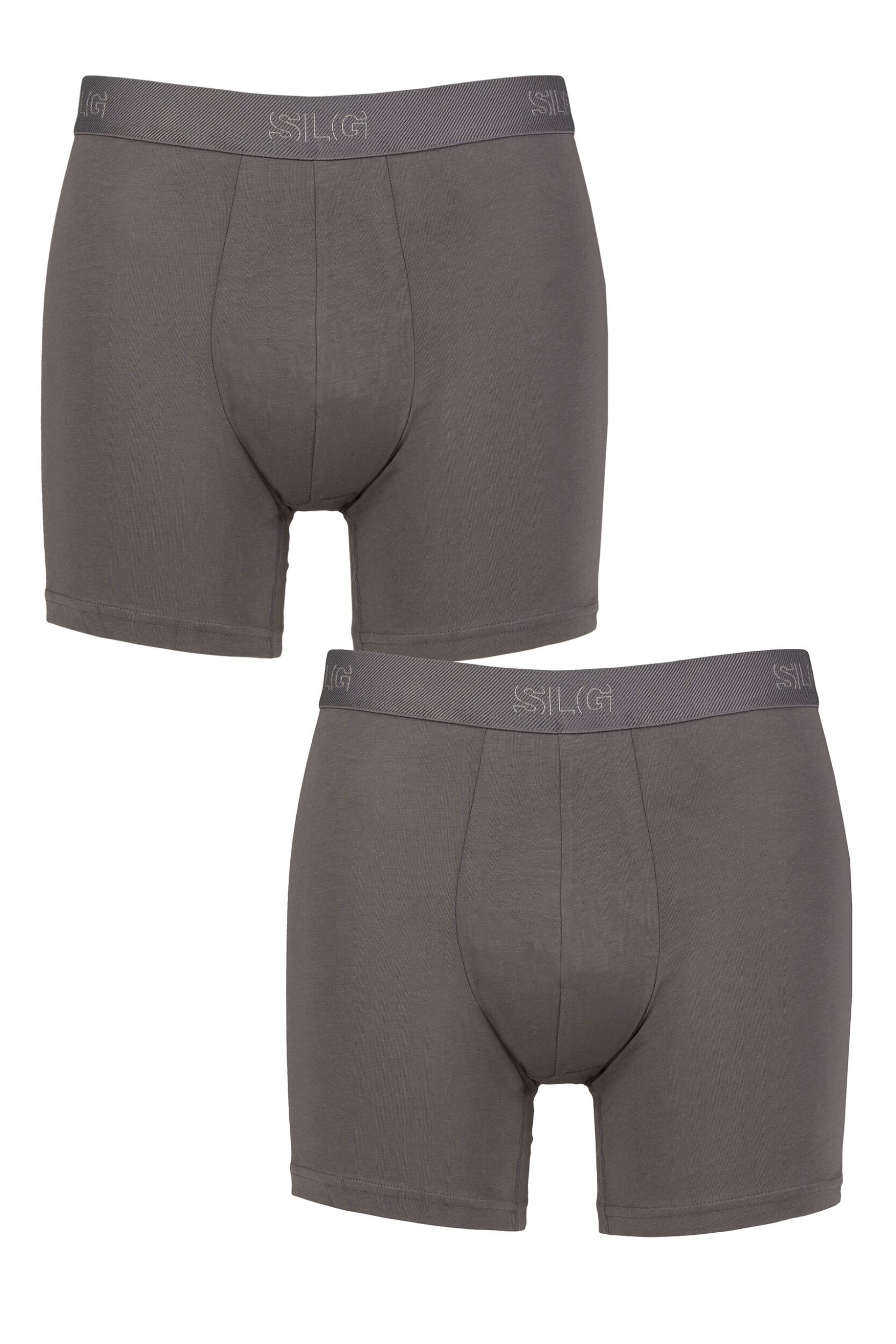 Mens 2 Pack Sloggi SLG Baselayer Boxer Shorts Shiver M