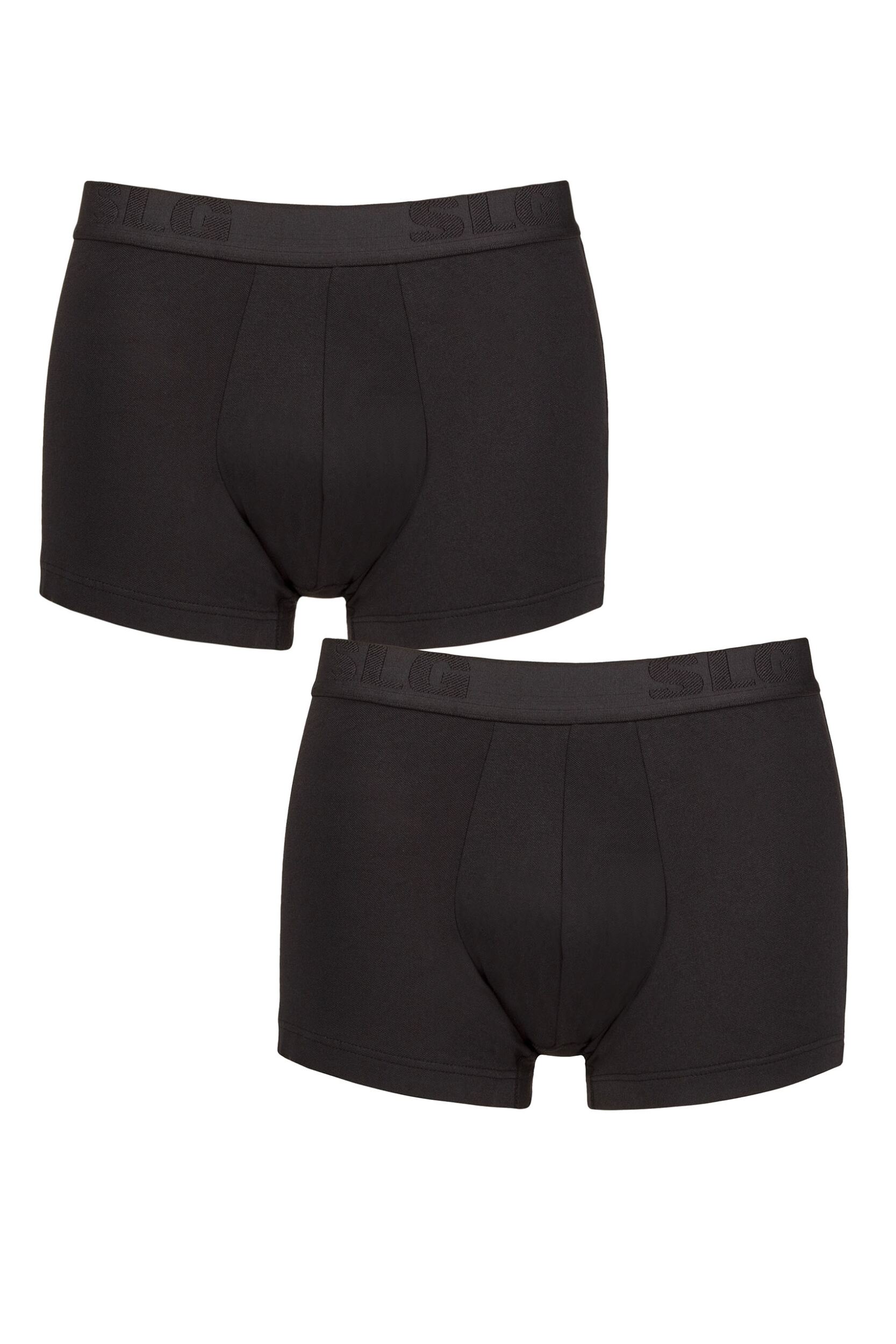 Mens 2 Pair Sloggi SLG Base Soft Trunks Black S