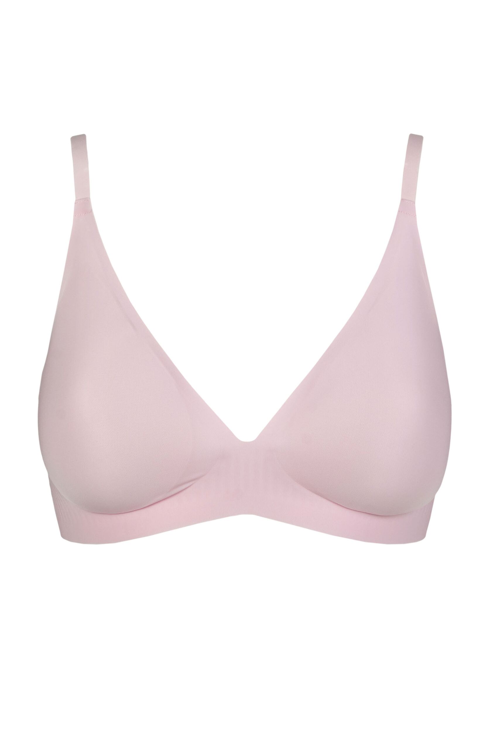 Women's 1 Pack Sloggi Zero Feel 2.0 The Up Push Up Bra Floral Pink Small