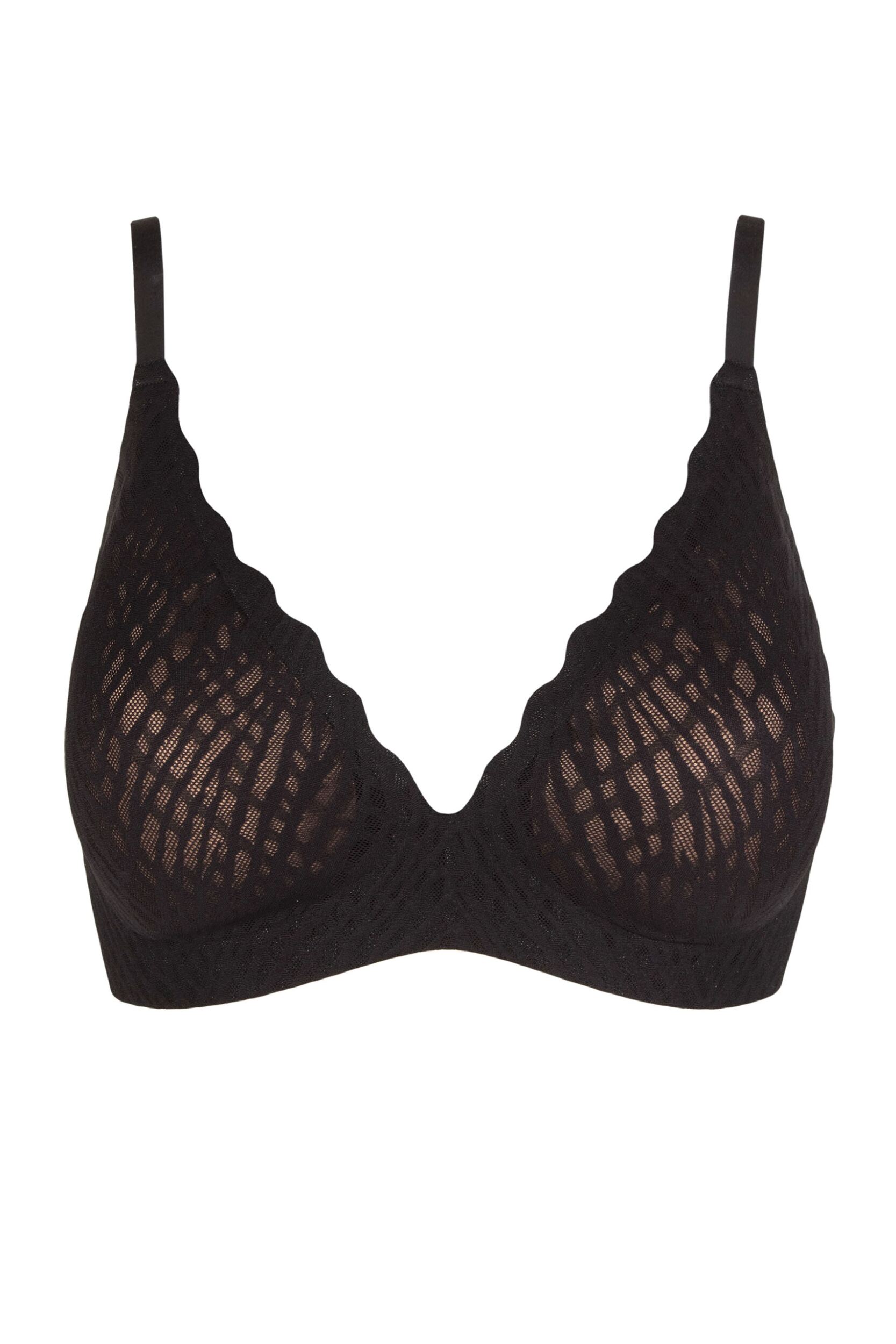 Women's 1 Pack Sloggi Zero Feel Bliss The Up Push Up Bra Black Extra Large