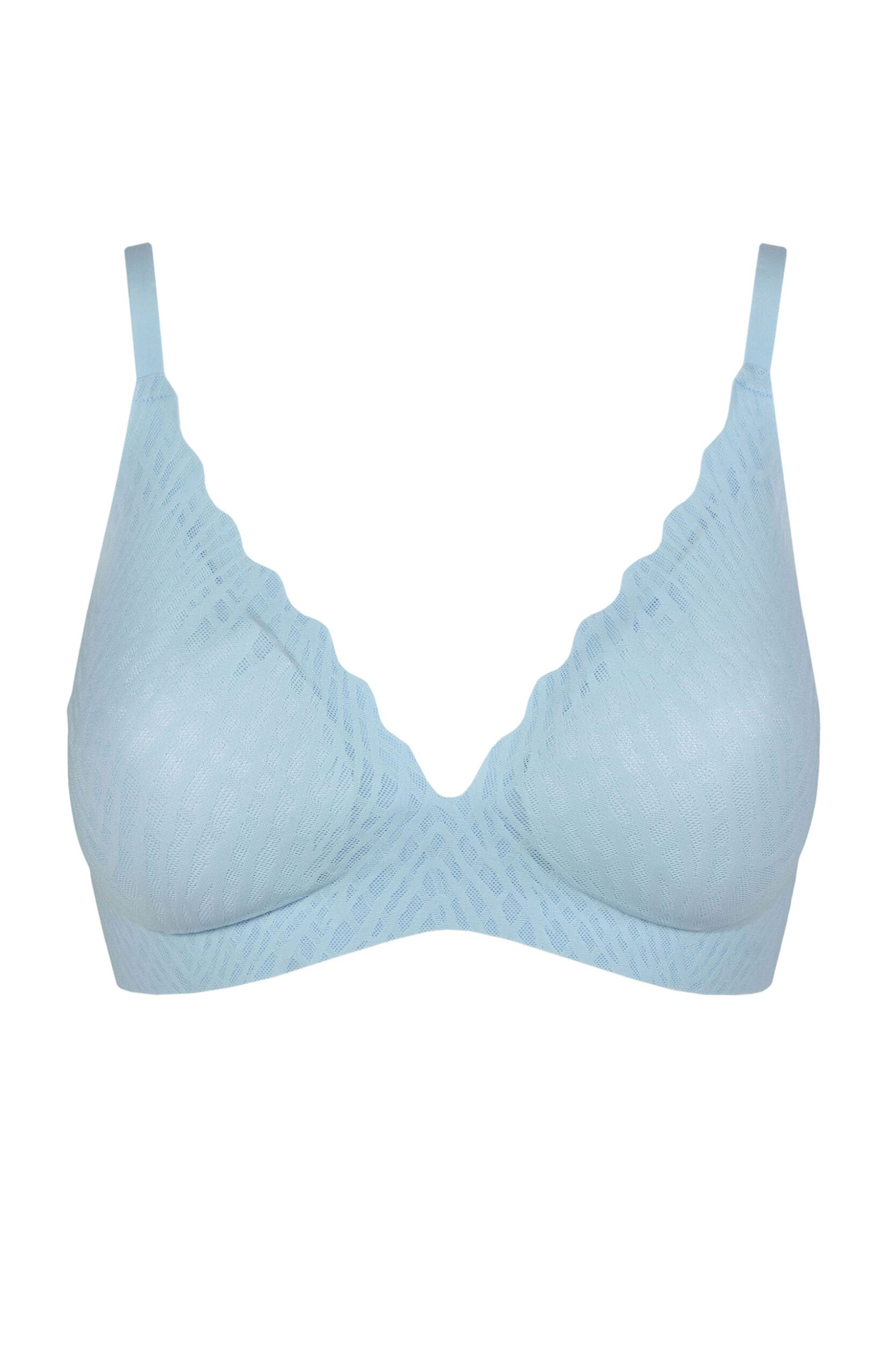 Women's 1 Pack Sloggi Zero Feel Bliss The Up Push Up Bra Light Blue Large
