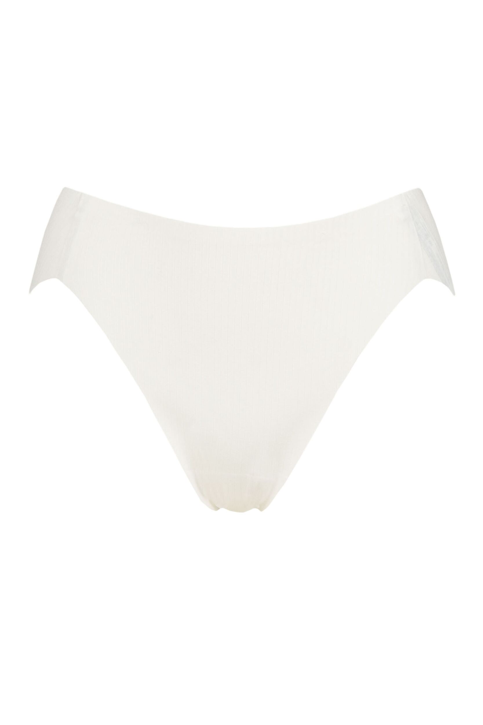 Women's 1 Pack Sloggi Zero Feel Pure High Leg Briefs Silk White Small