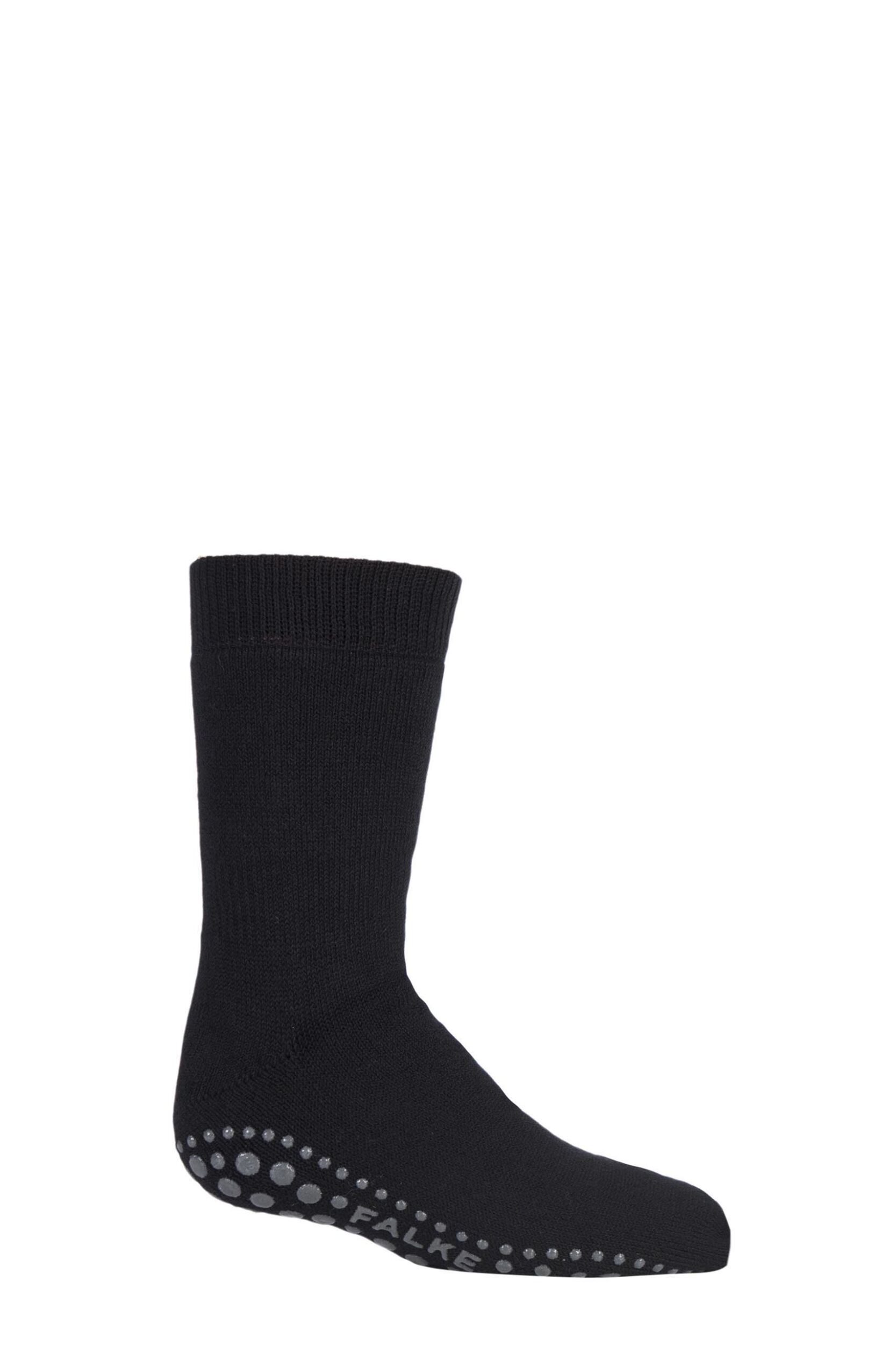 1 Pair Black Catspads Slipper Socks Kids Unisex 5.5-8 Teens (13-14 Years) - Falke