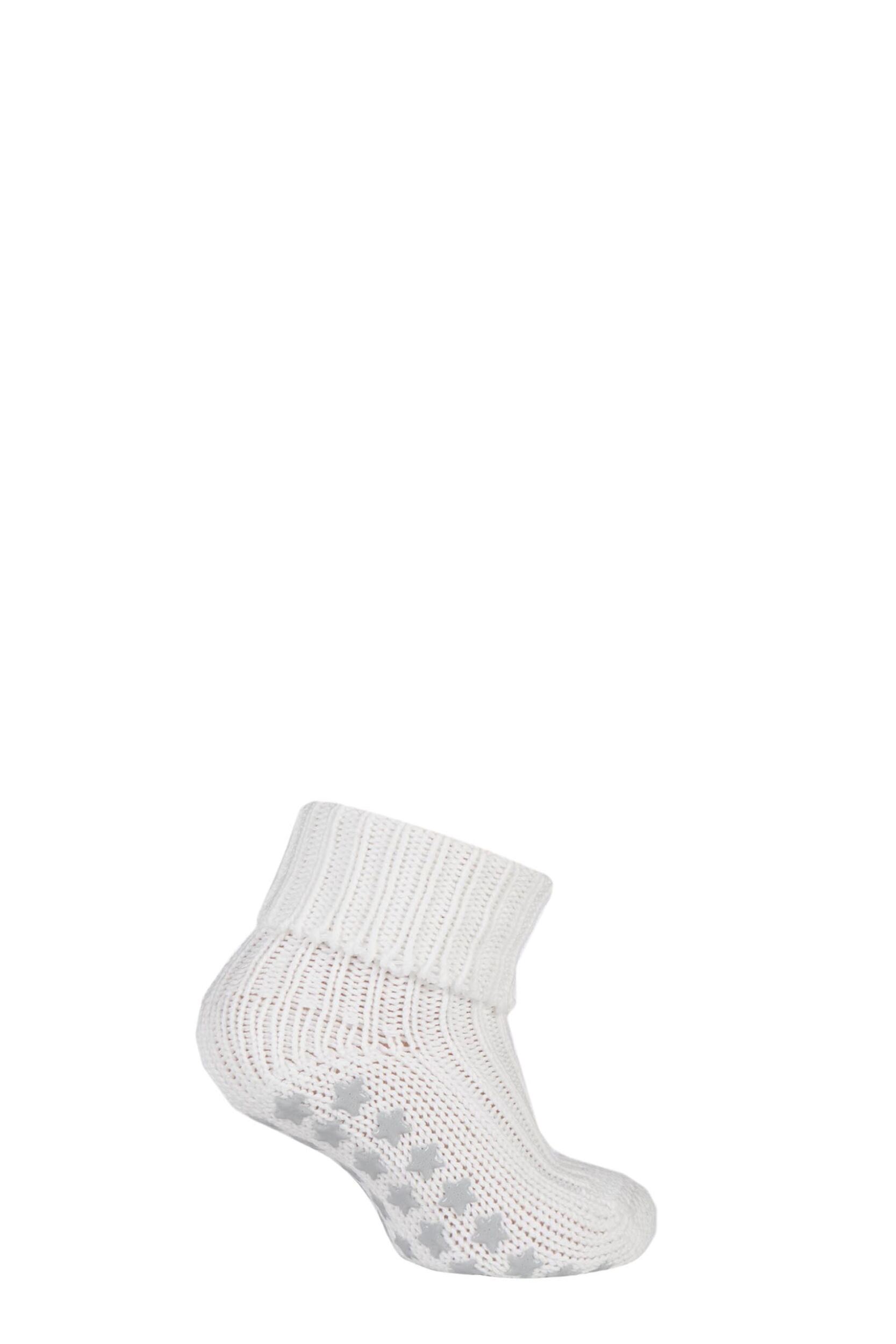 1 Pair Off White Catspads Slipper Socks Kids Unisex 6-12 Months - Falke