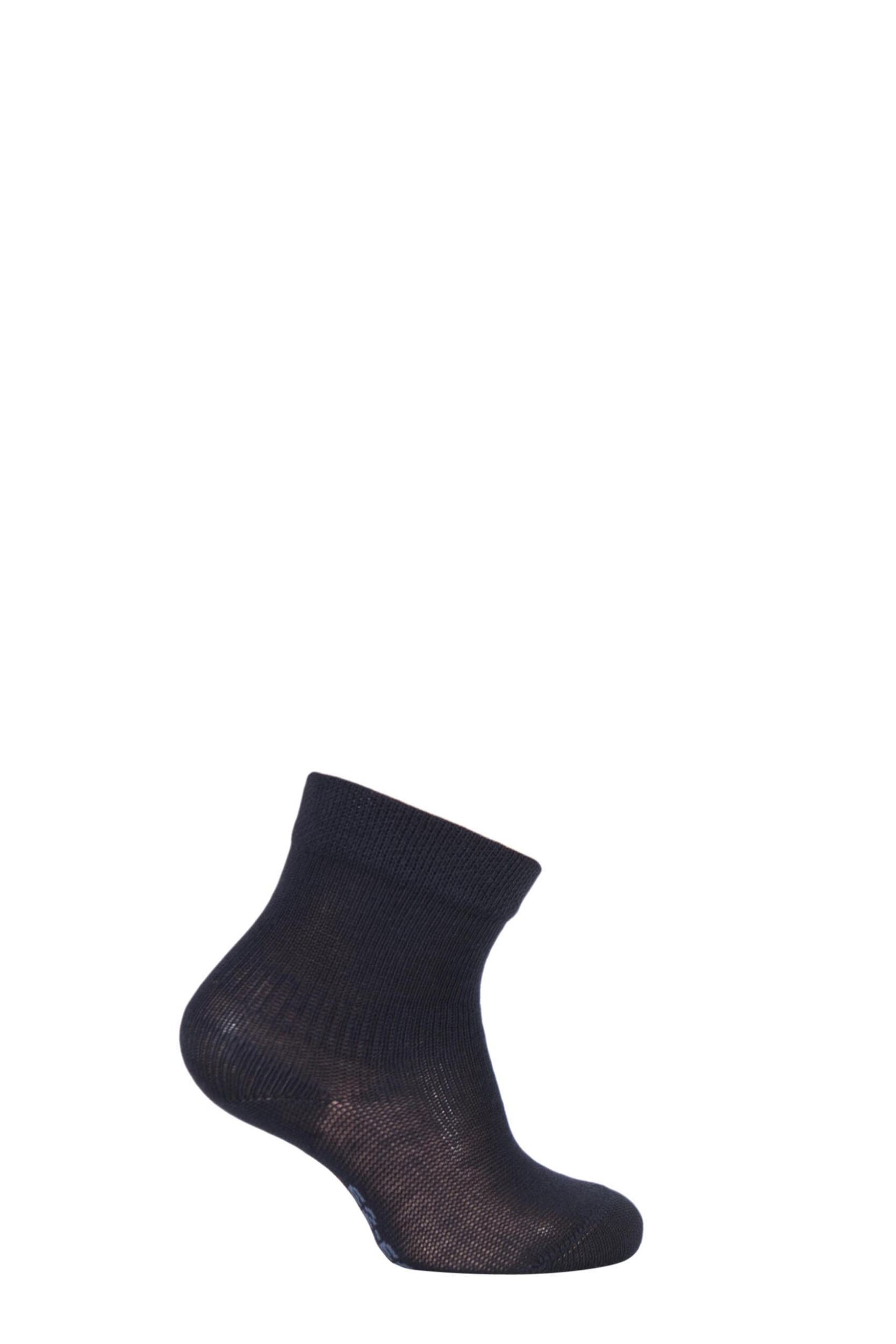 1 Pair Dark Marine Sensitive Cotton Socks Kids Unisex 6-12 Months - Falke