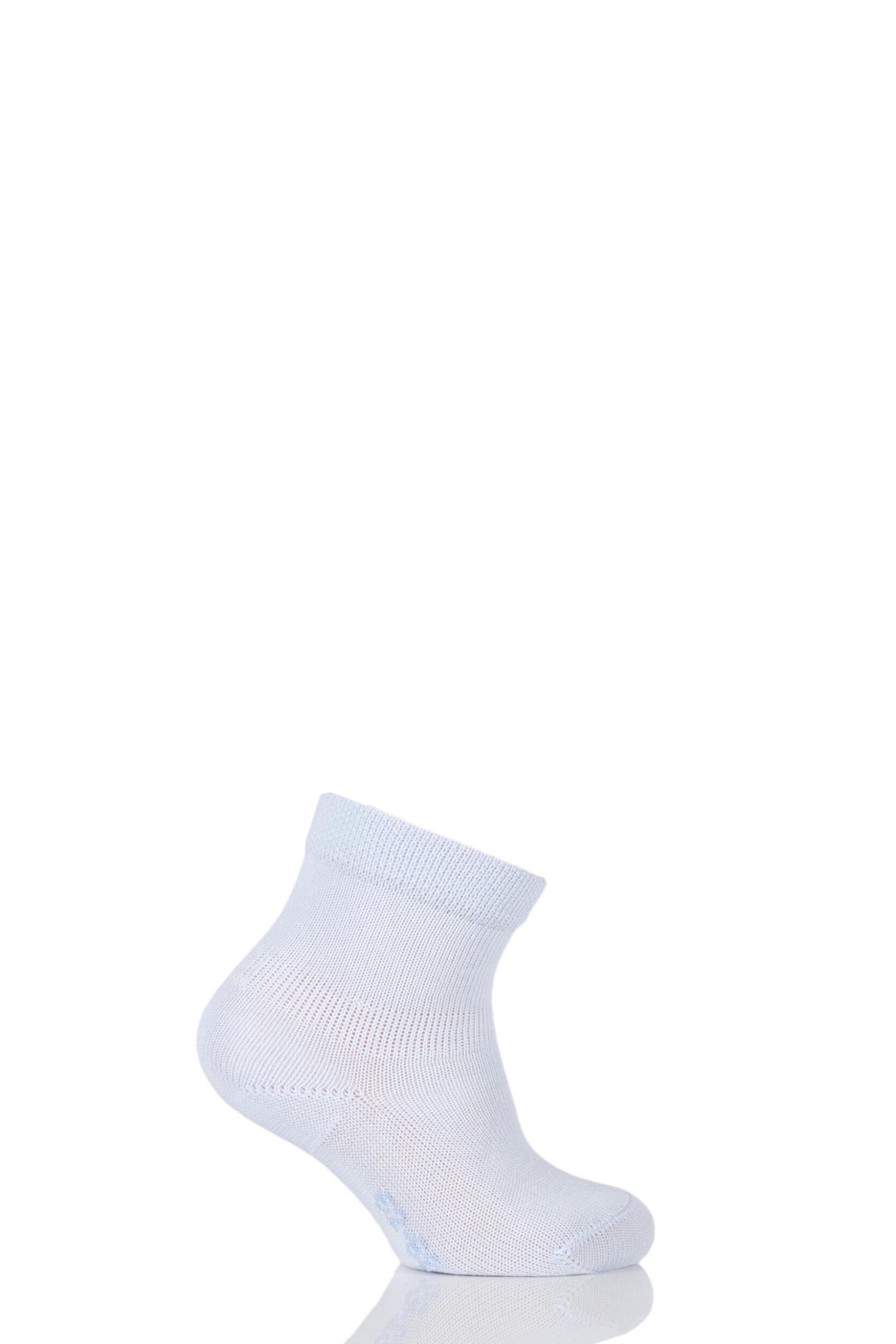 1 Pair Powder Blue Sensitive Cotton Socks Kids Unisex 12-18 Months - Falke