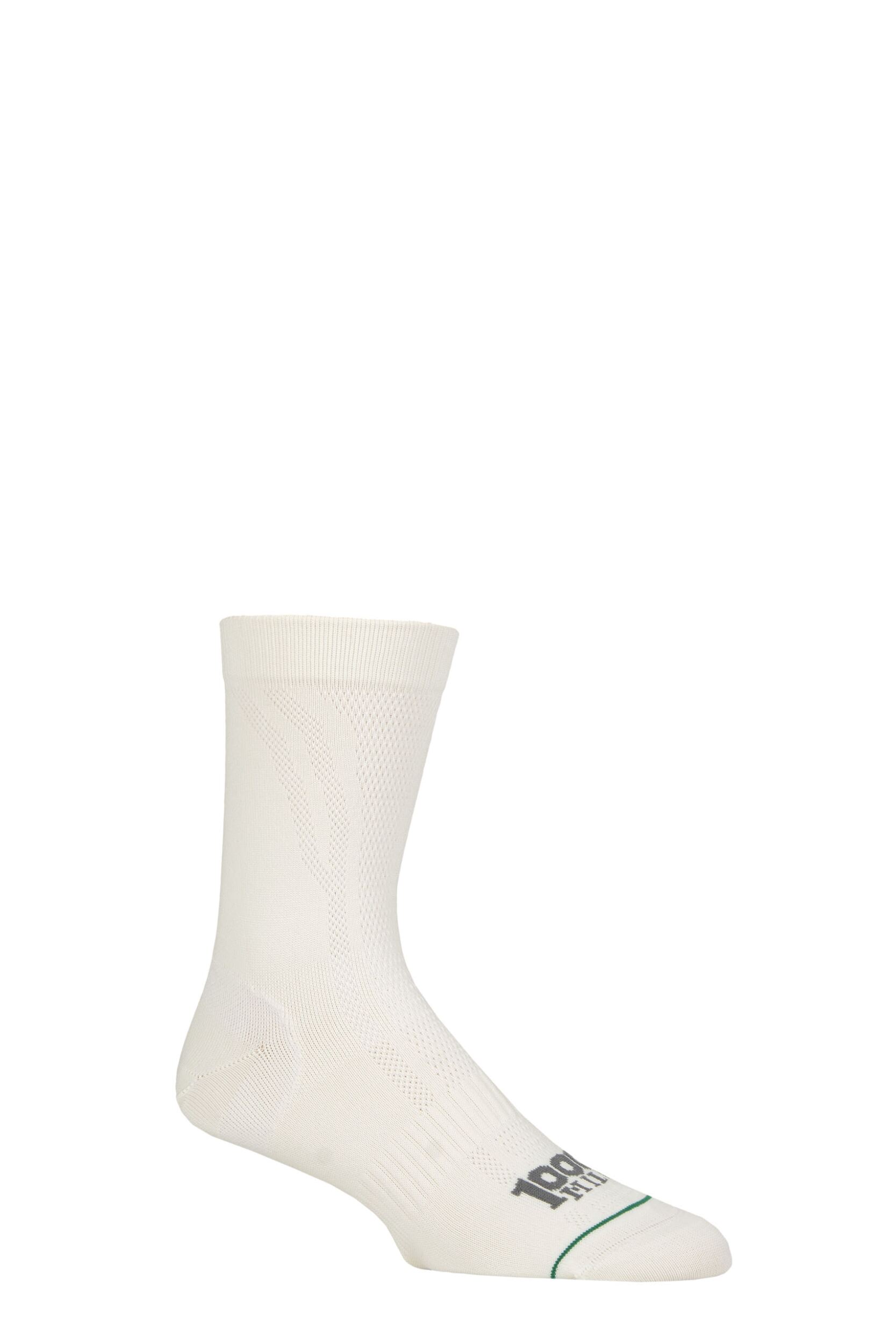 Mens and Women's 1 Pair 1000 Mile Double Layer Repreve Socks White XL