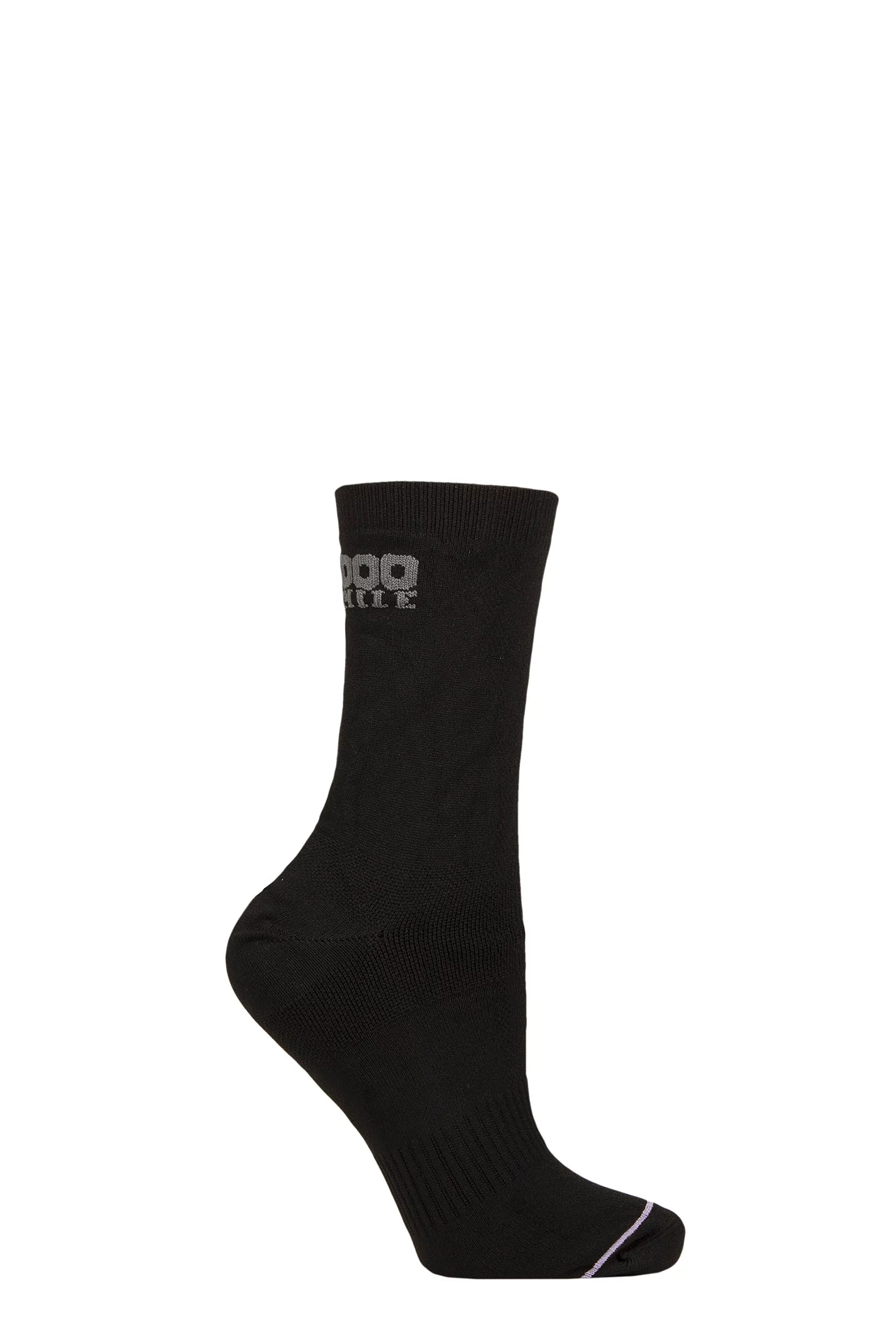 Women's 1 Pair 1000 Mile Blister-free Double Layer Liner Socks Black 3-5.5 Ladies