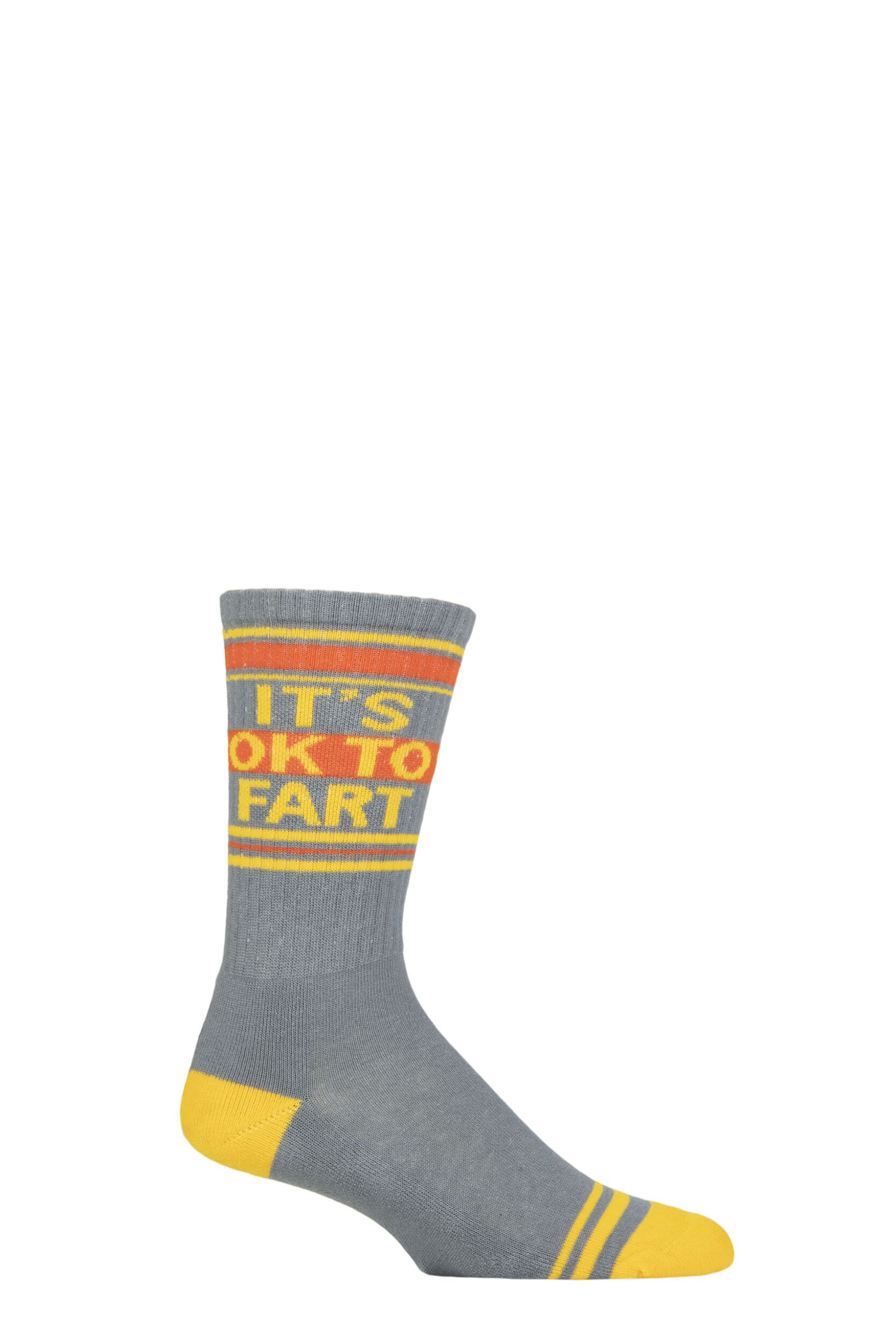Gumball Poodle 1 Pair It's OK to Fart Cotton Socks Multi One Size