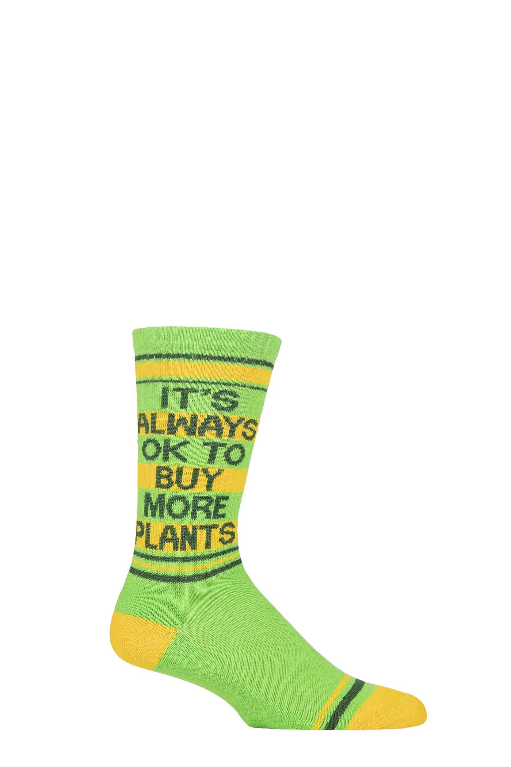 Gumball Poodle 1 Pair It's Always Ok to Buy More Plants Cotton Socks Multi