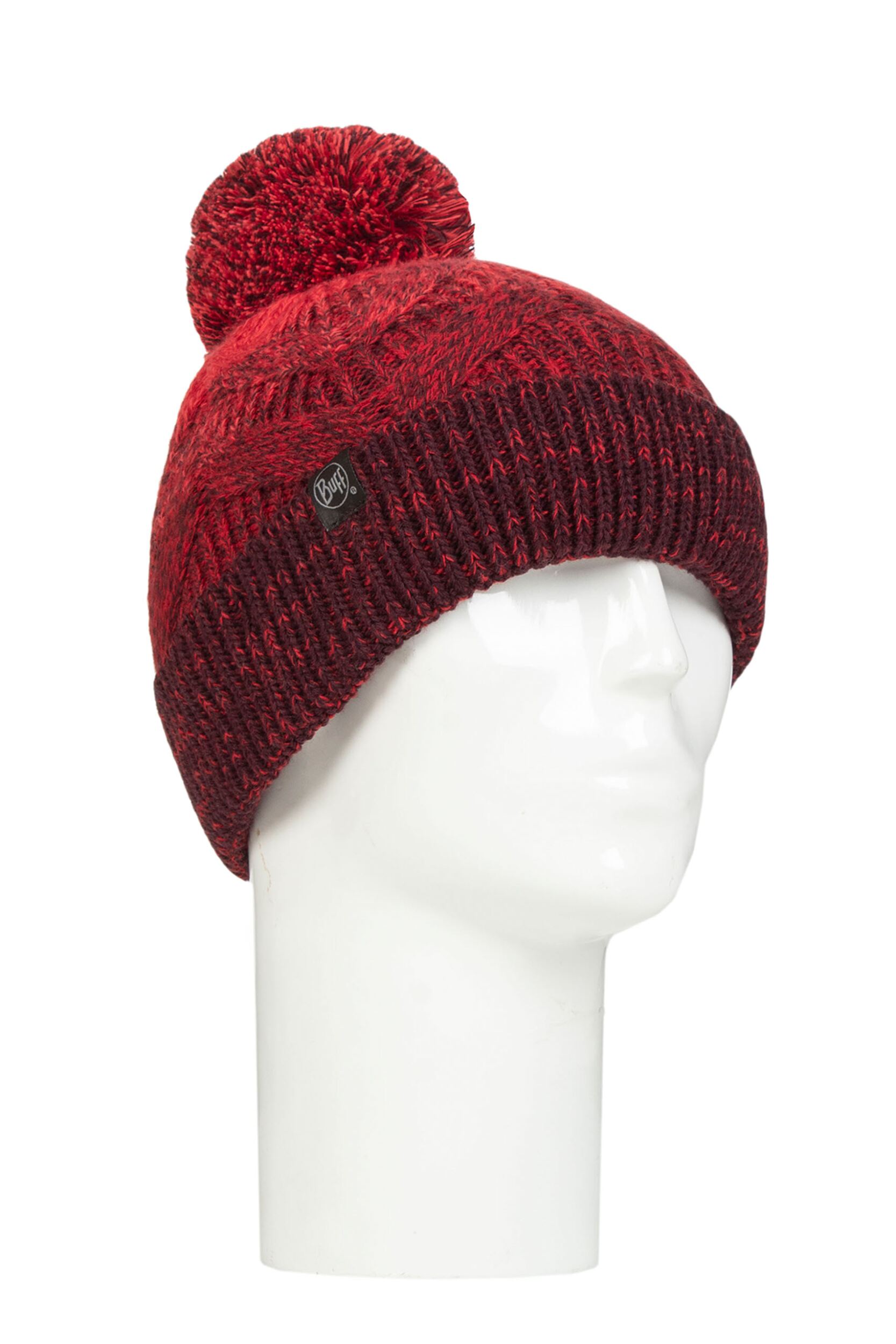 BUFF 1 Pack Knitted Fleece Beanie Hat Mahogany One Size