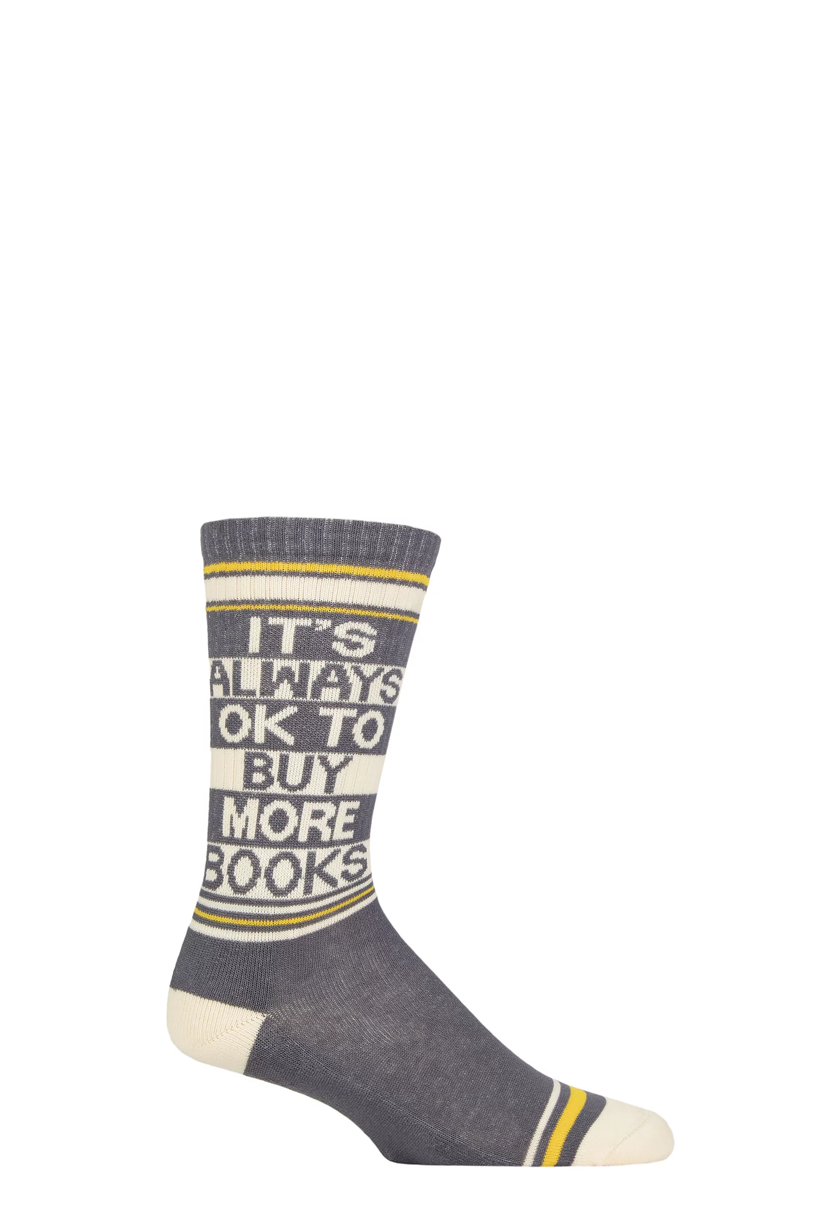 Gumball Poodle 1 Pair It's Always Ok to Buy More Books Cotton Socks Multi