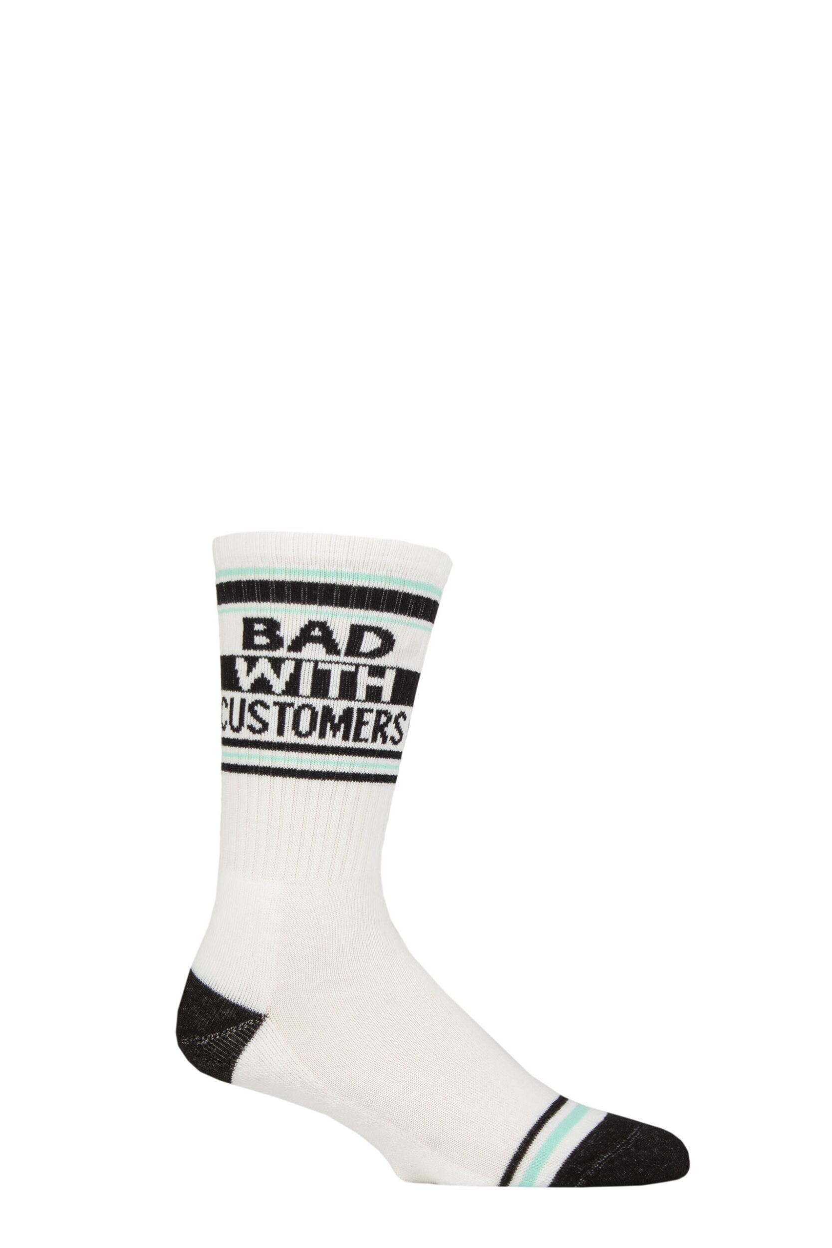 Gumball Poodle 1 Pair Bad with Customers Cotton Socks Multi One Size