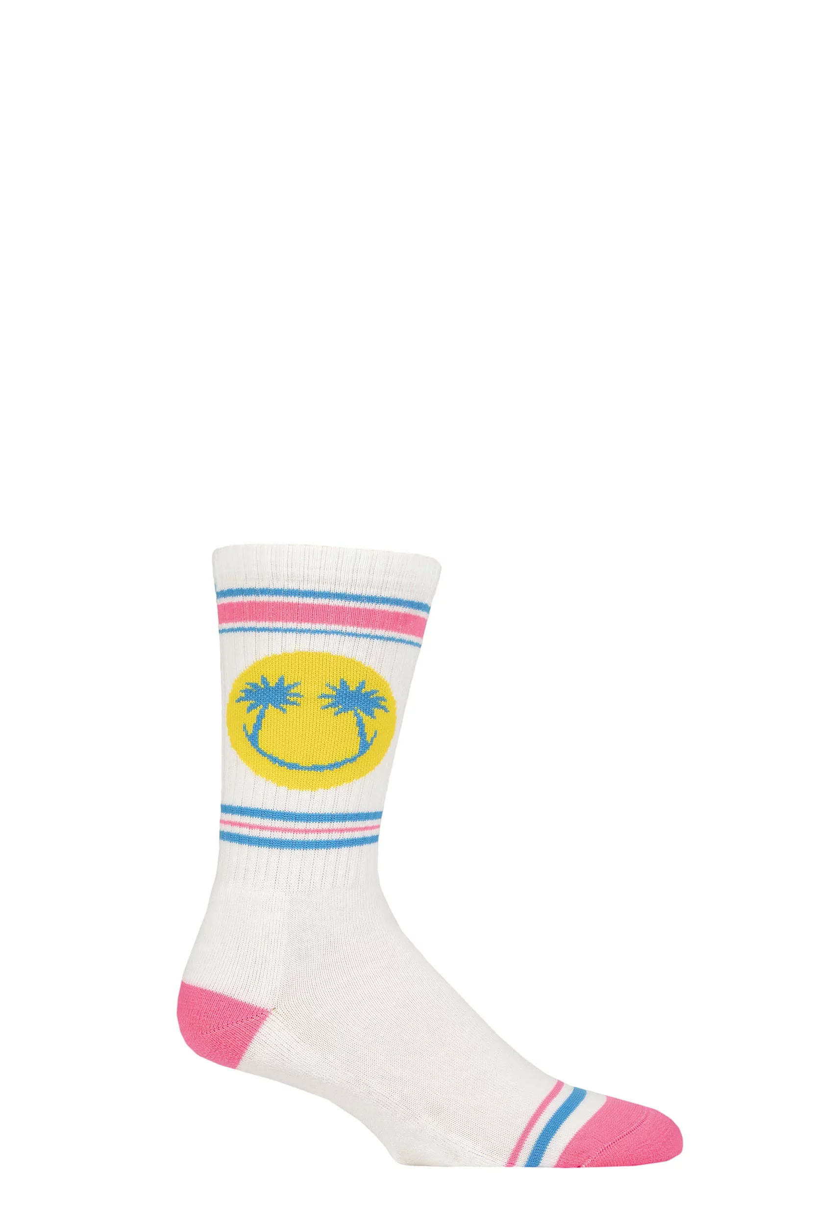 Gumball Poodle 1 Pair Happy Palms Cotton Socks Multi