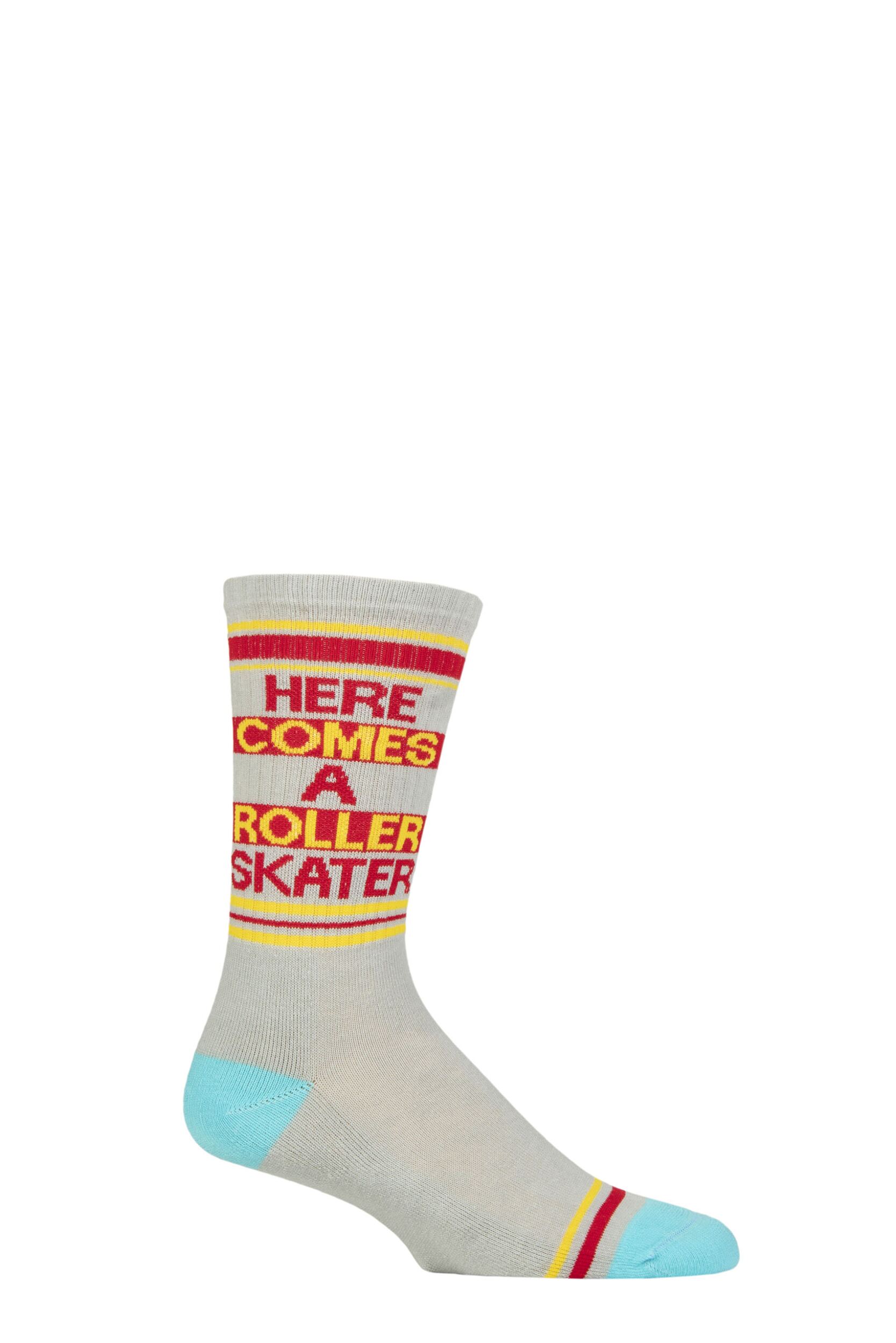 Gumball Poodle 1 Pair Here Comes a Roller Skater Cotton Socks Multi One Size