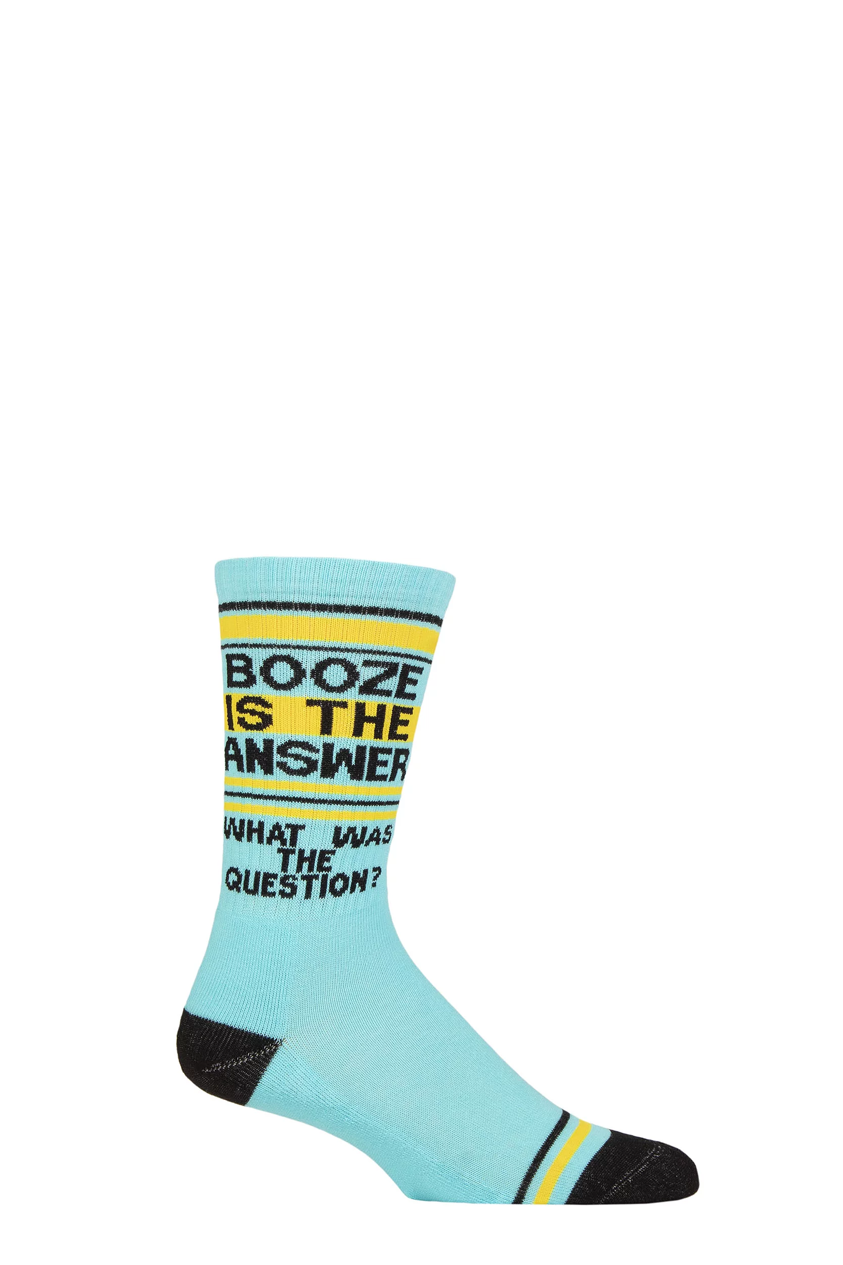 Gumball Poodle 1 Pair Booze Is The Answer Cotton Socks Multi