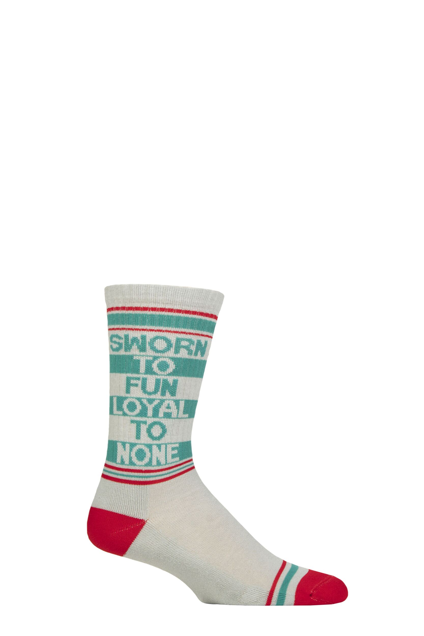 Gumball Poodle 1 Pair Sworn to Fun Loyal to None Cotton Socks Multi One Size