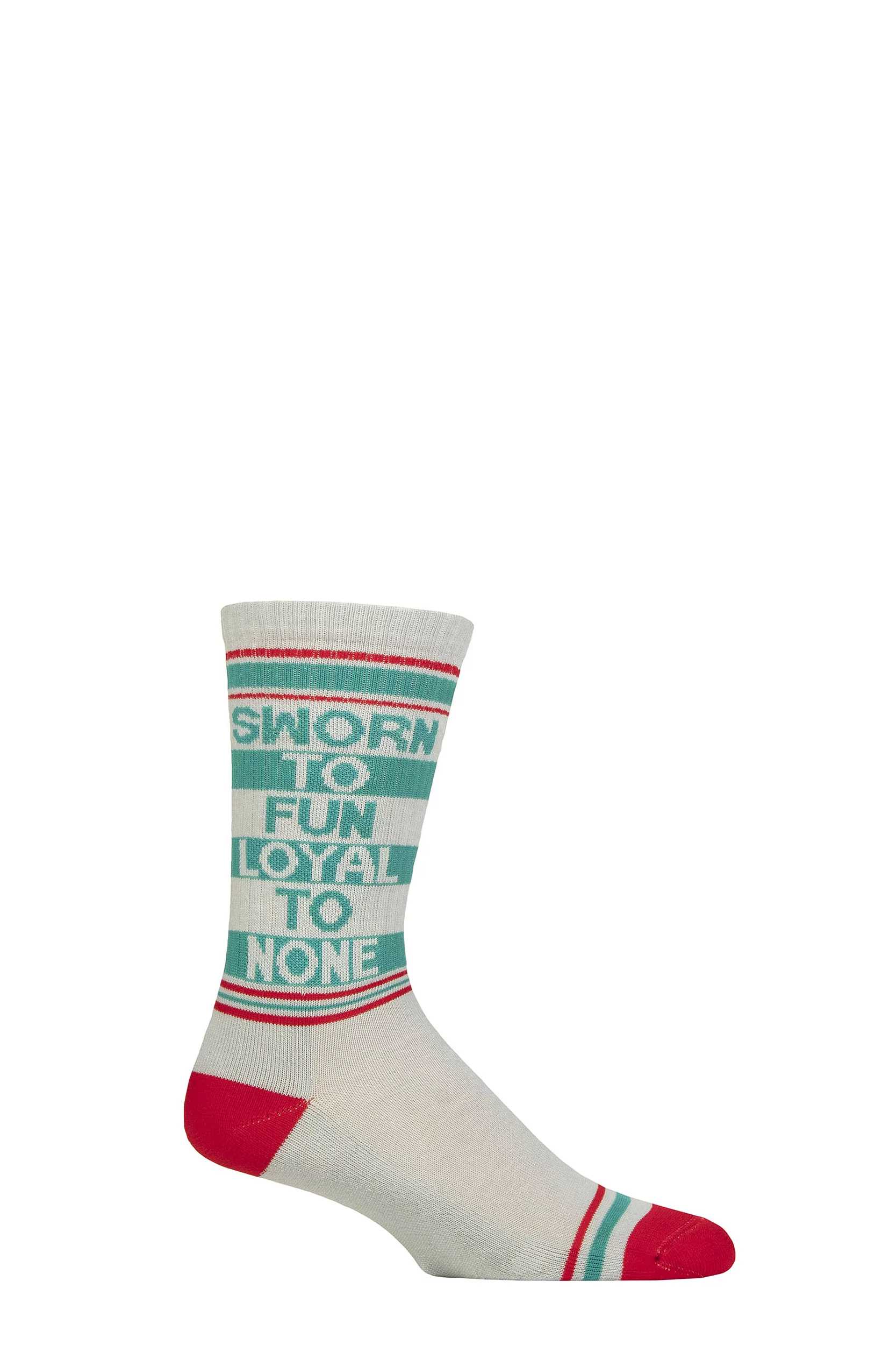 Gumball Poodle 1 Pair Sworn to Fun Loyal to None Cotton Socks Multi