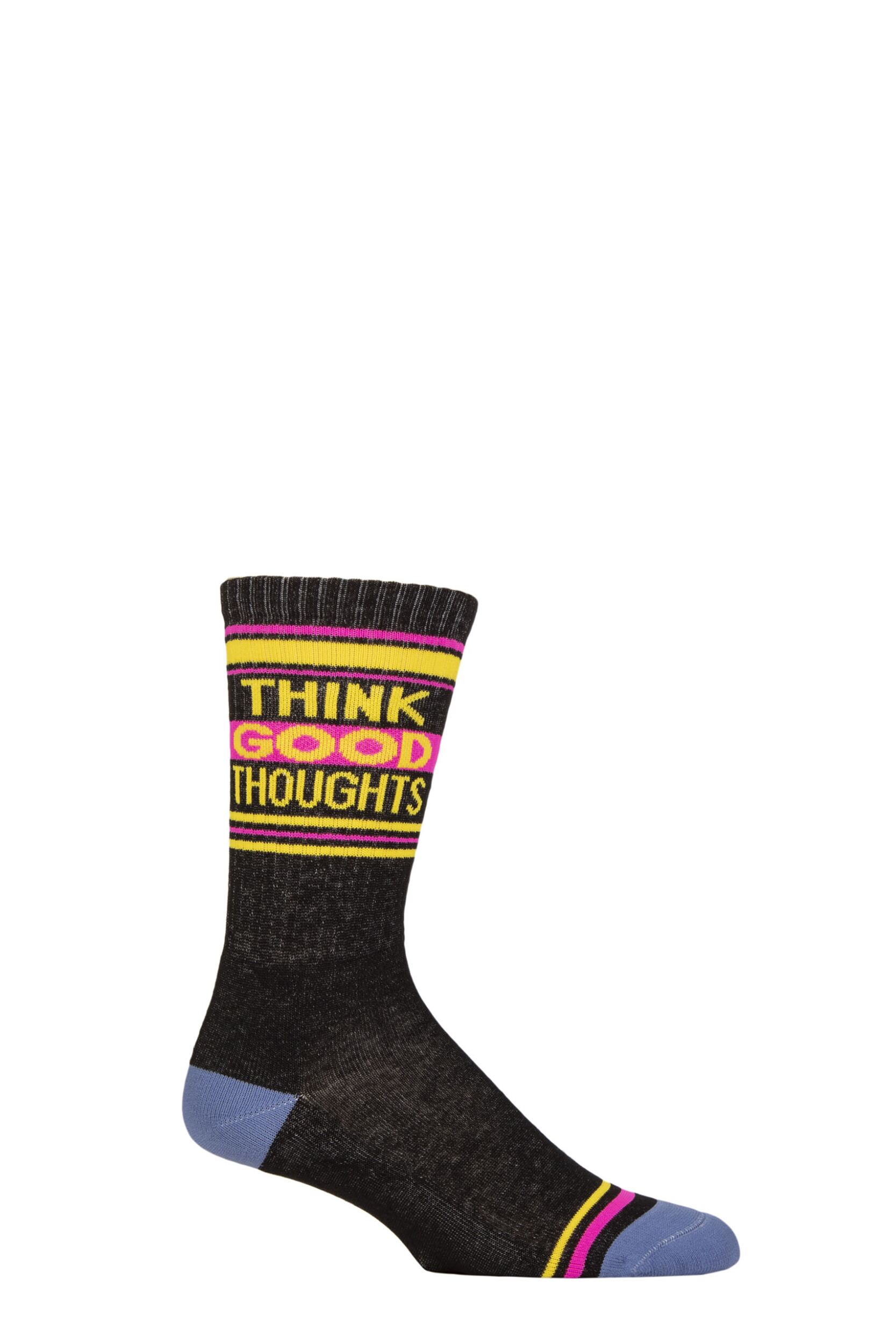 Image of Gumball Poodle 1 Pair Think Good Thoughts Cotton Socks Multi One Size